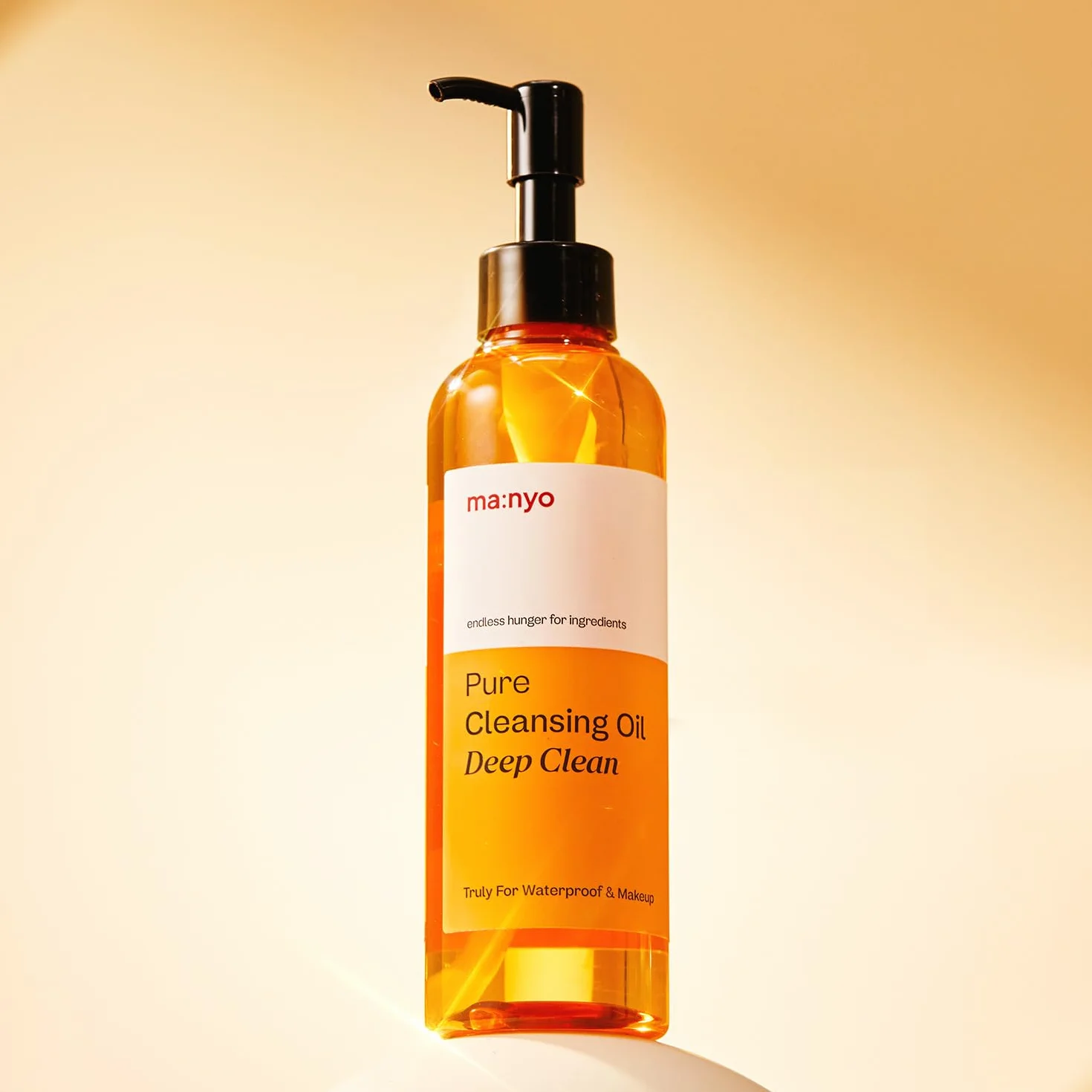 ma:nyo Huile de nettoyage pure coréenne pour le visage, élimine les points noirs, démaquillage quotidien à l'huile d'argan, pour femmes, soin de la peau coréenne 6,7 fl oz (Nettoyage en profondeur)