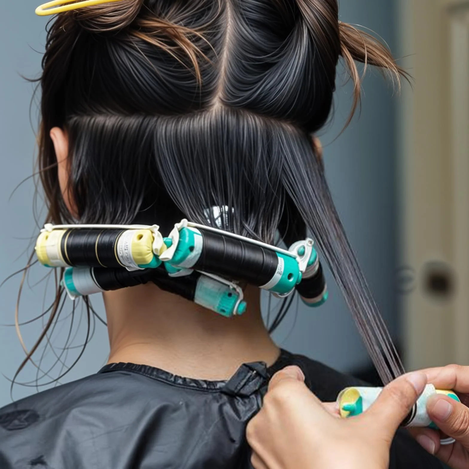 Papier Permanent 9.4 x 6.3 Pouces, Papier à Boucler de Cheveux Réutilisables, Résistant à la Chaleur pour Permanentes, Salon de Coiffure