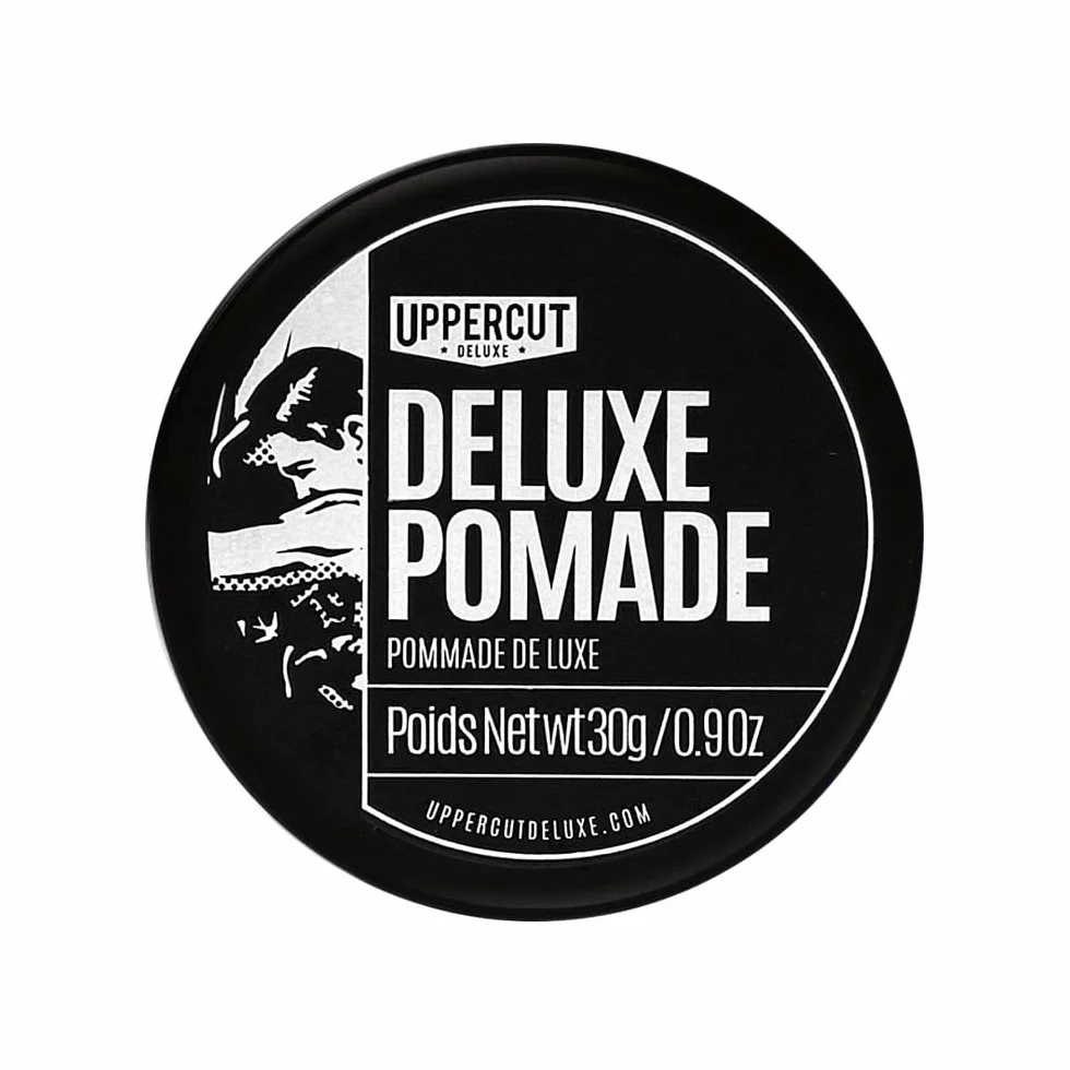 Uppercut Deluxe, Deluxe Pomade en Format Midi, Pomade Professionnelle à Base d'Eau pour Créer des Looks Intemporels et Classiques, Maintien Fort et Brillance Élevée, Produit Capillaire pour Hommes 30g