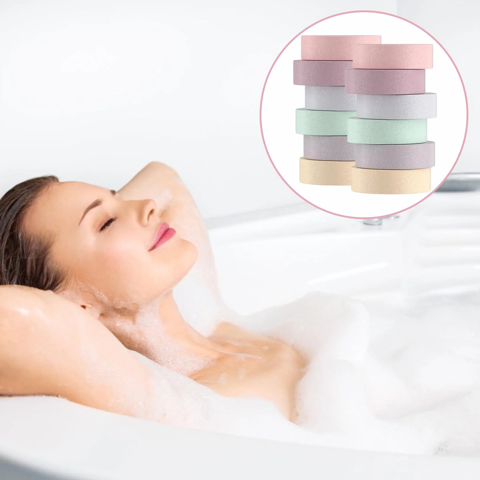 Lot de bombes de bain apaisantes - Bombes de douche naturelles pour détente