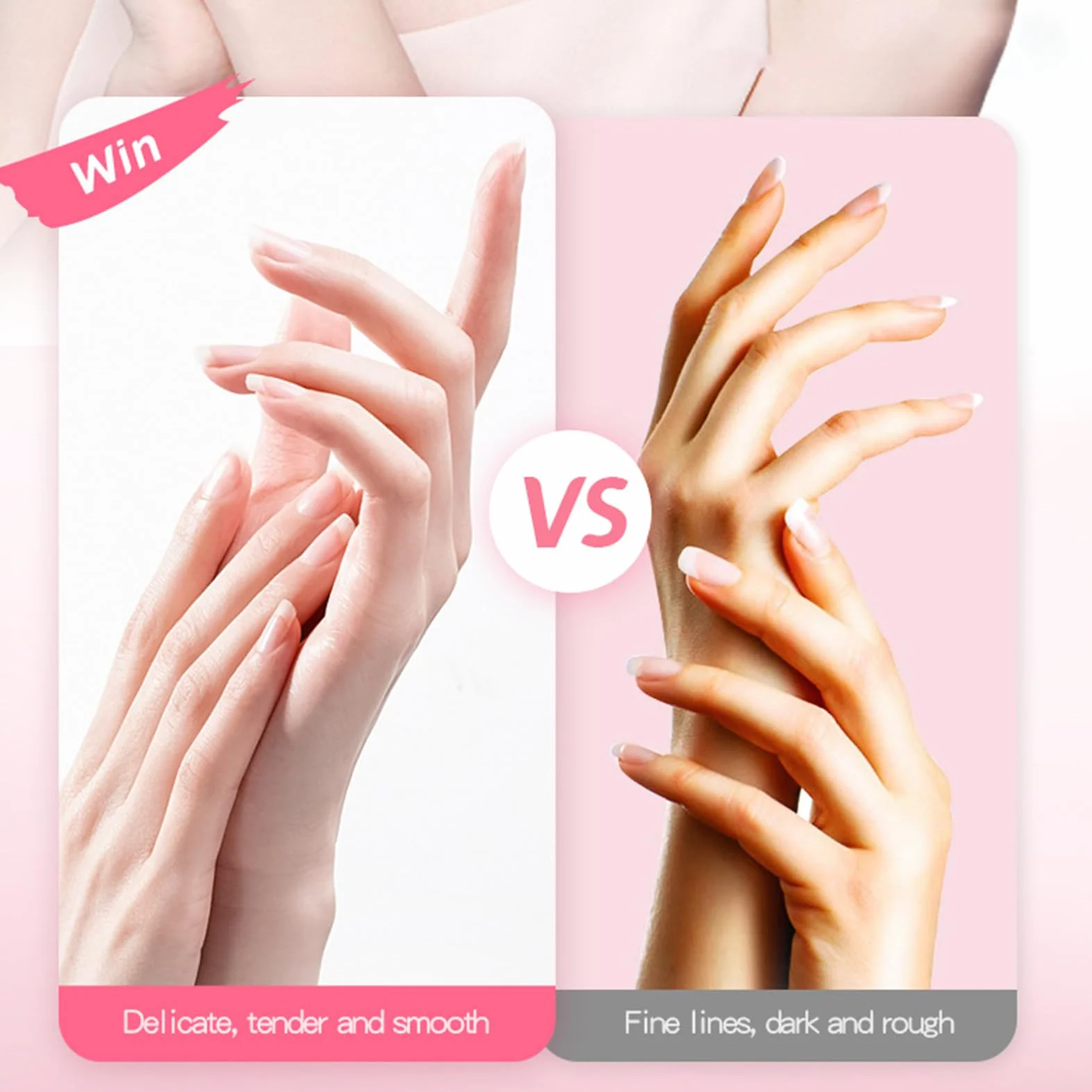 Lot de 8 paires de gants de soin pour les mains, masque hydratant niacinamide lait de chèvre