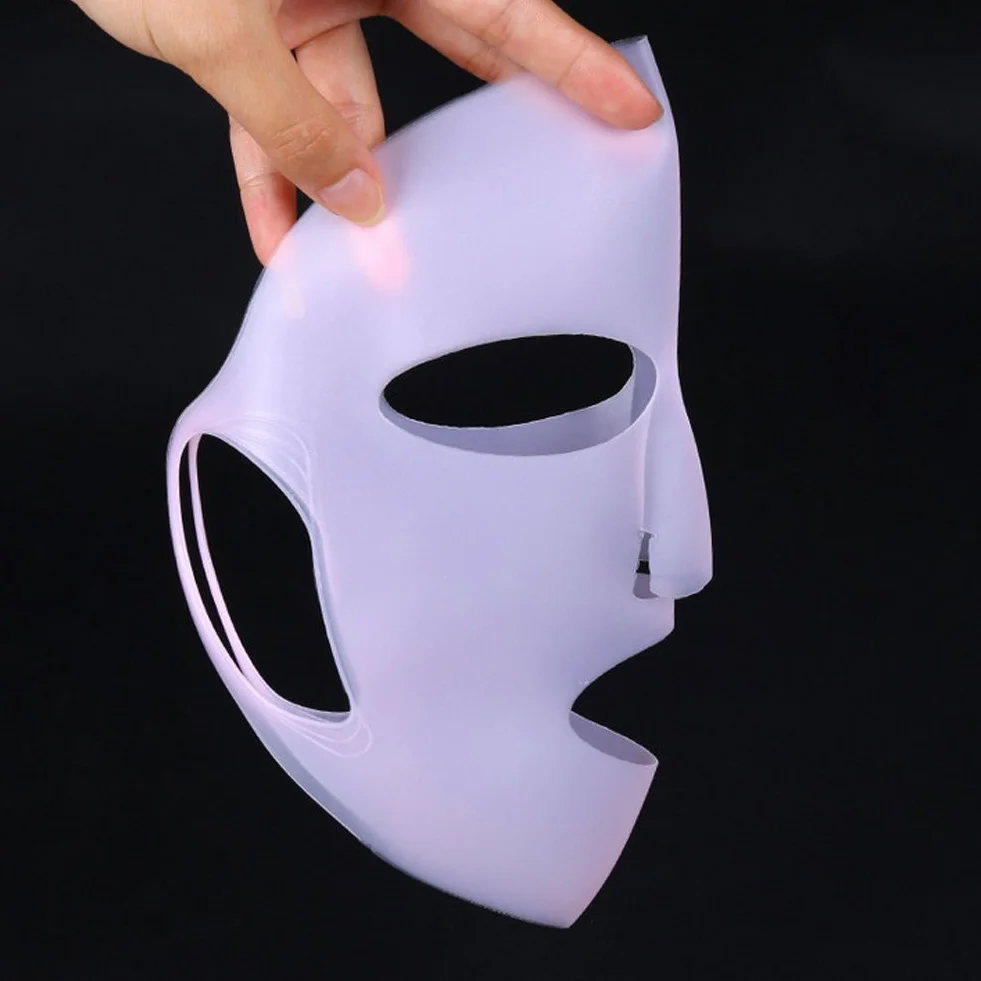 Masque de visage en silicone réutilisable imperméable pour beauté