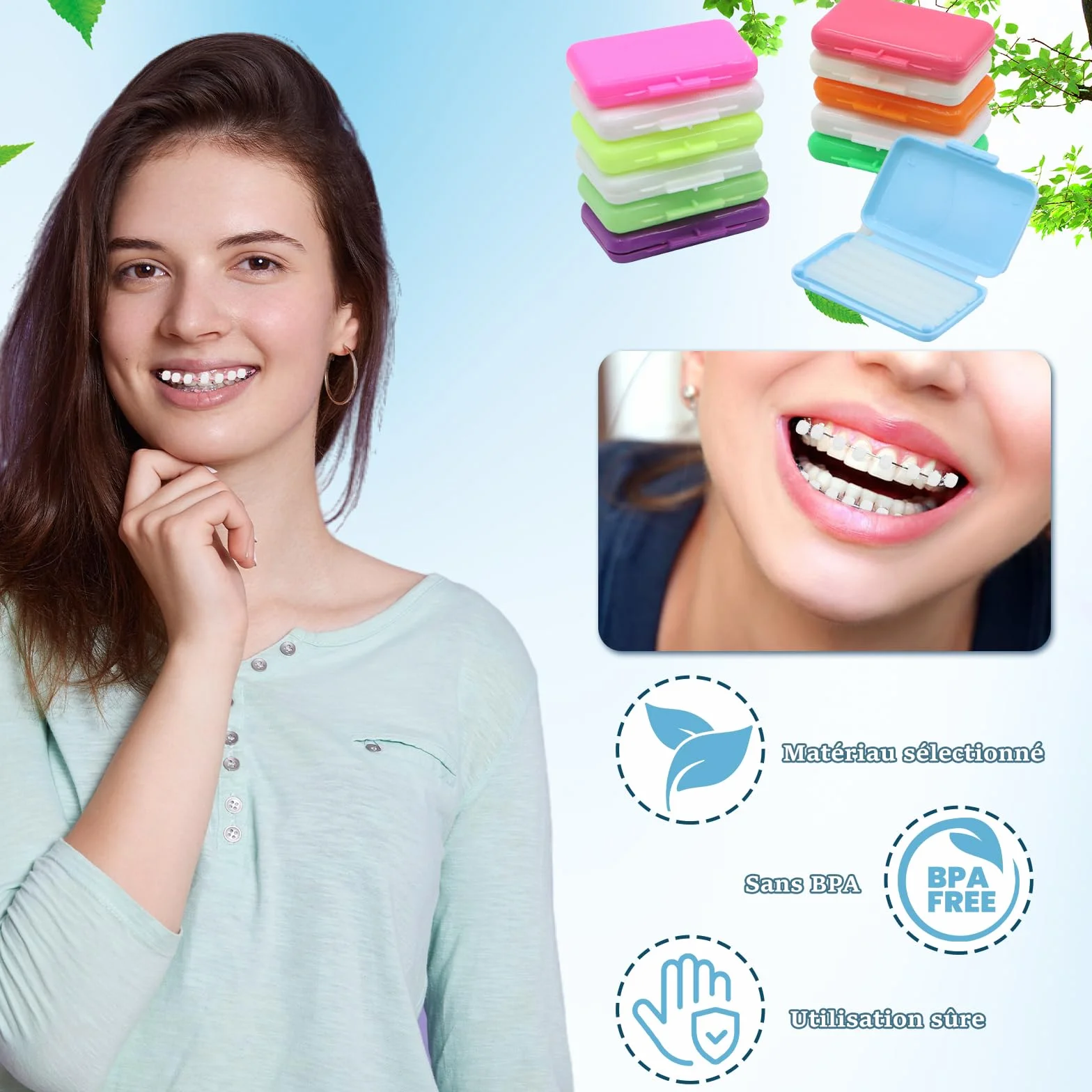 VEGCOO 12 Boîtes Cire Orthodontique Dentaire Soulagement Irritations Soins Orthodontiques