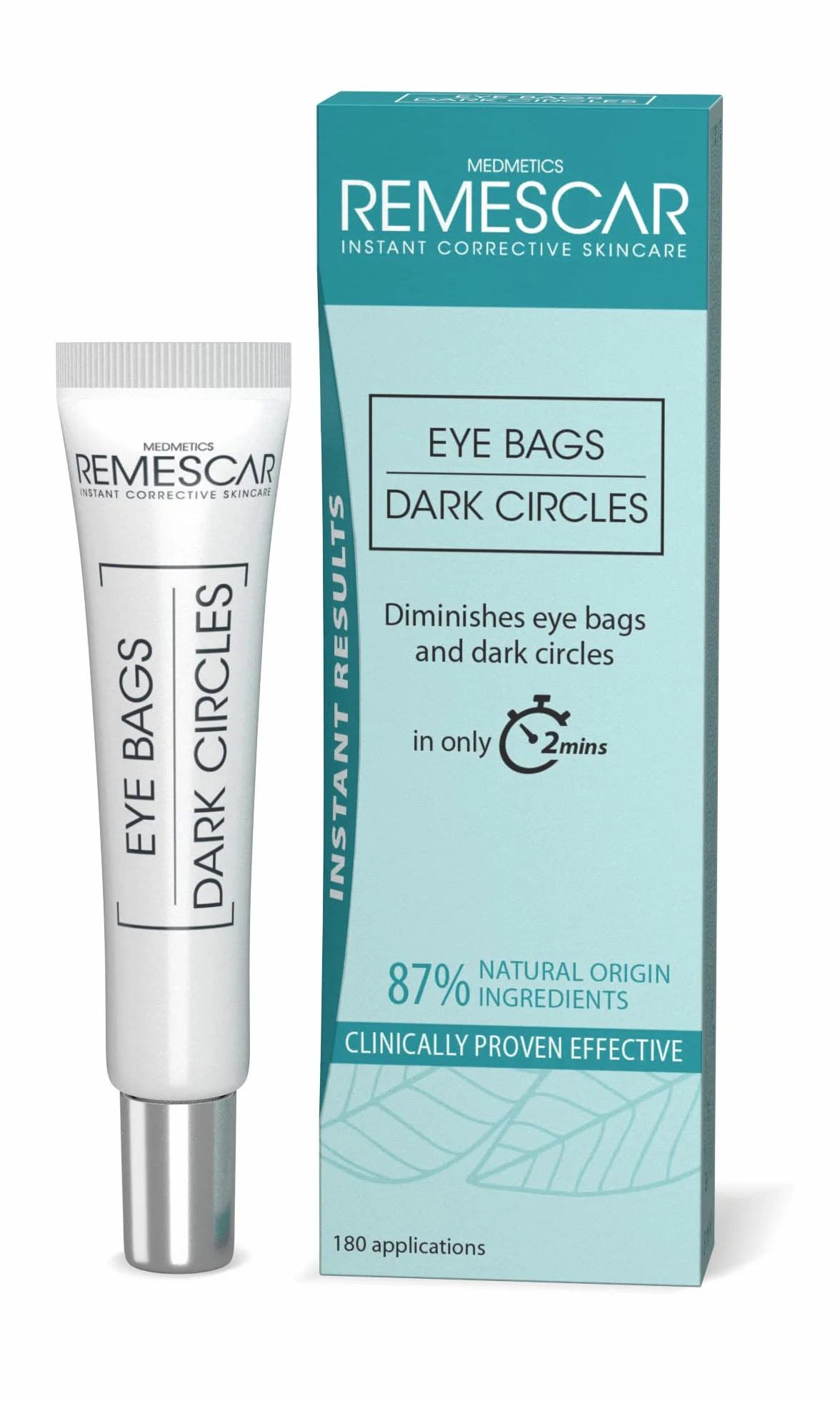 Remescar Crème Anti-Poches et Anti-Cernes 8ml – Soin Contour des Yeux Effet Immédiat