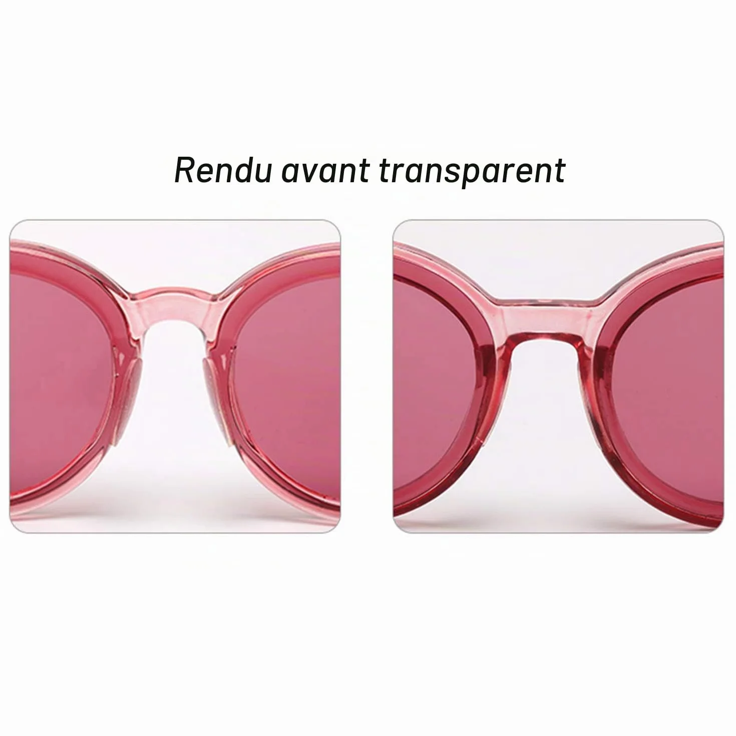 NEPAK 30 Paires Silicone Antidérapant Coussinets de Nez Adhésif pour Lunettes de Soleil (1mm Transparent)