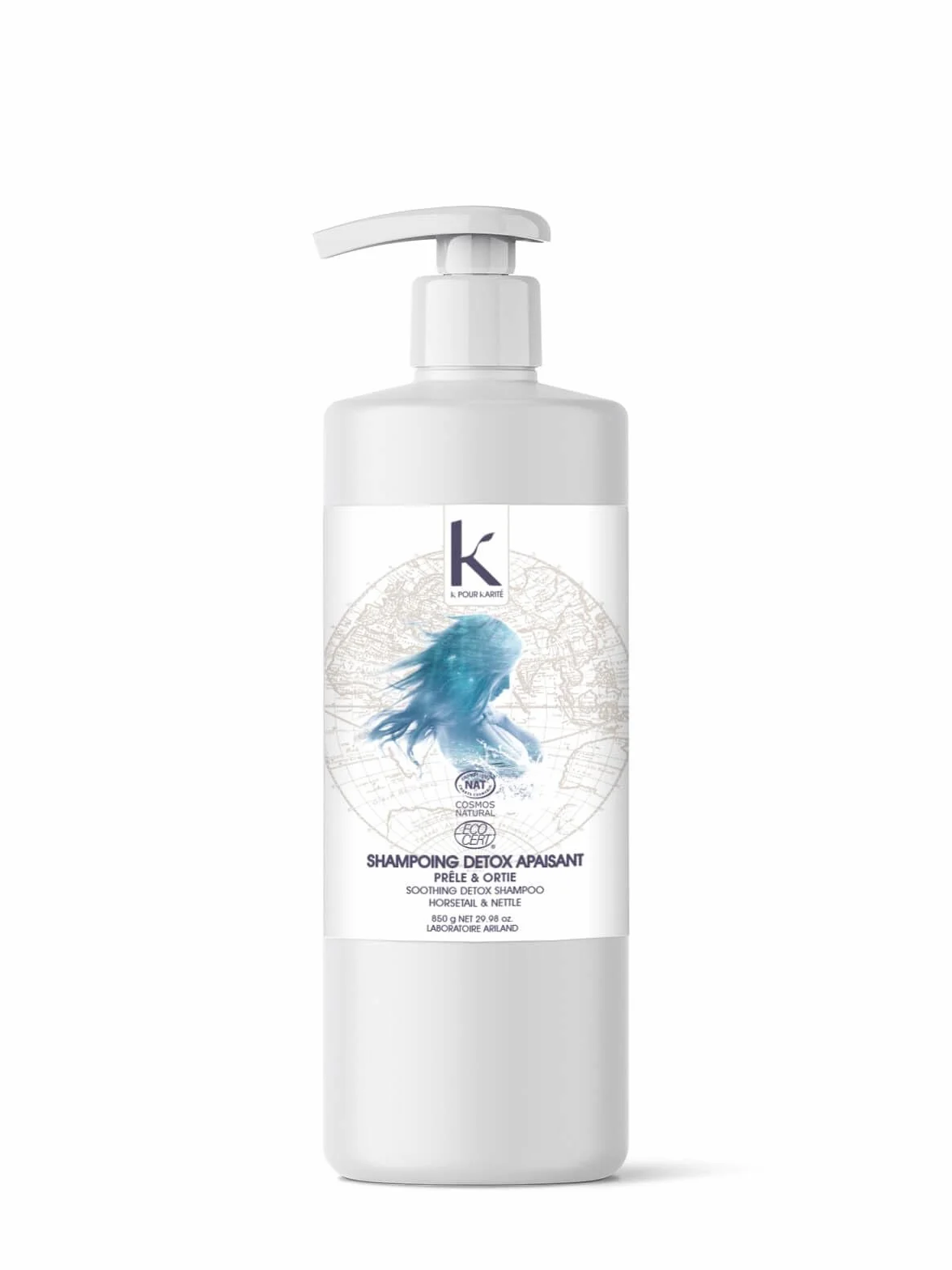 Shampooing detox apaisant prêle & ortie K pour Karité 850g