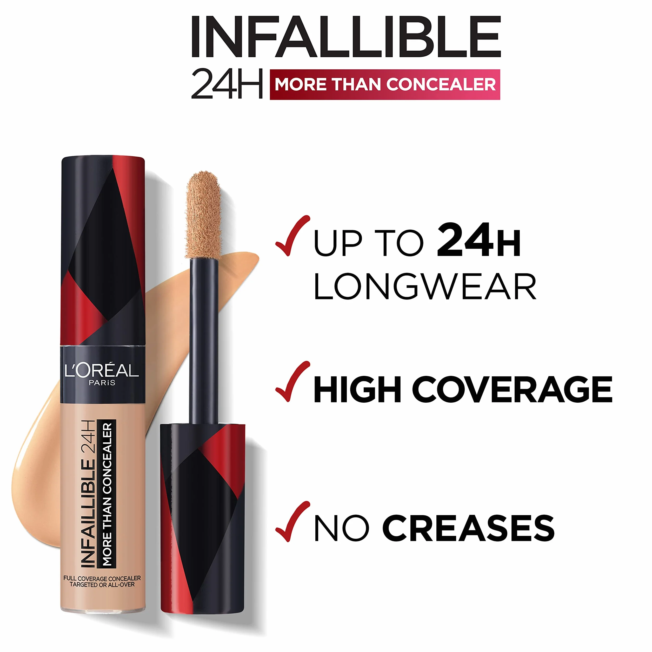 L’Oréal Paris Infaillible More Than Concealer Correcteur 2 en 1 Cajou 329