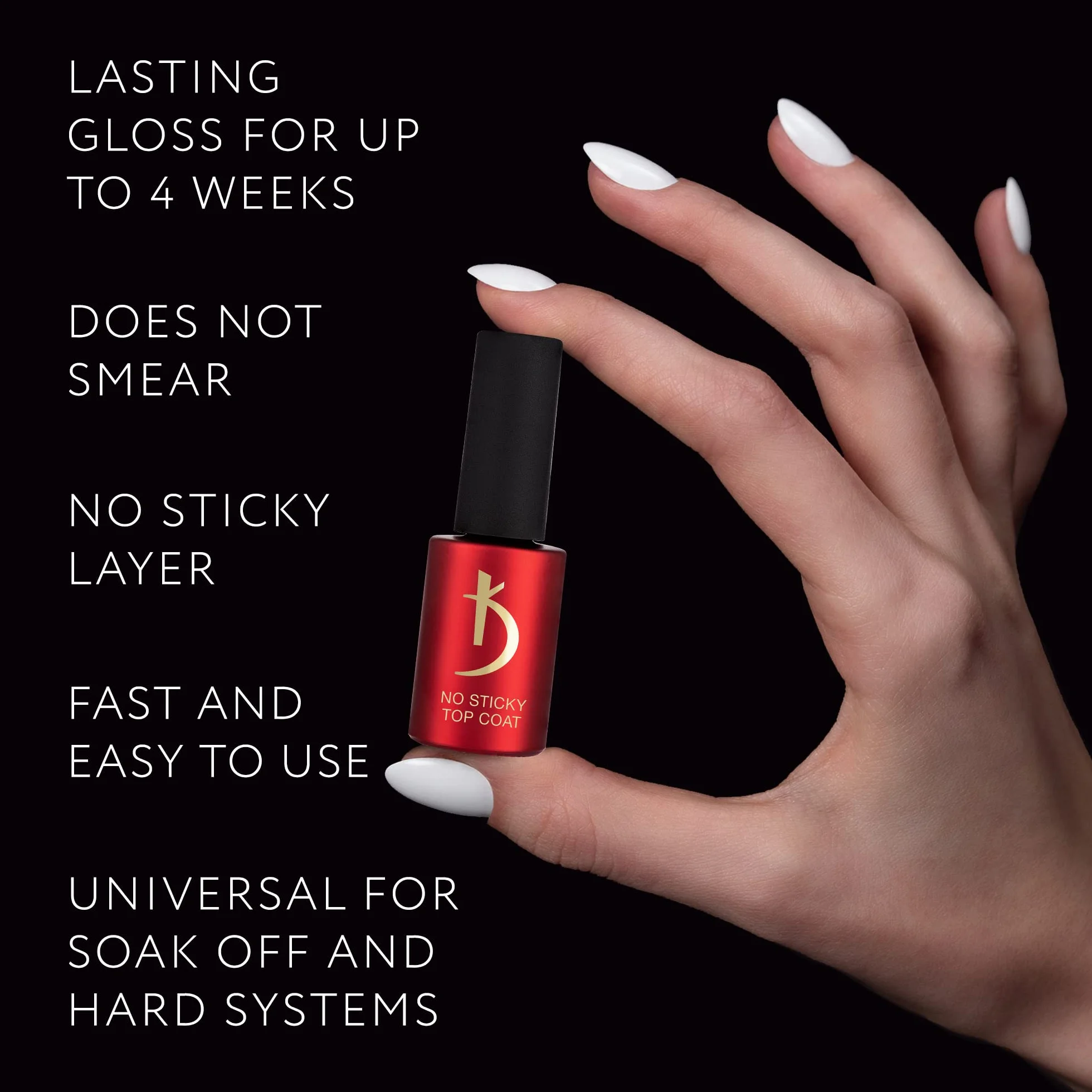 Kodi Professional No Wipe Top Coat Gel Milky Pink UV LED Soak Off 7 ml