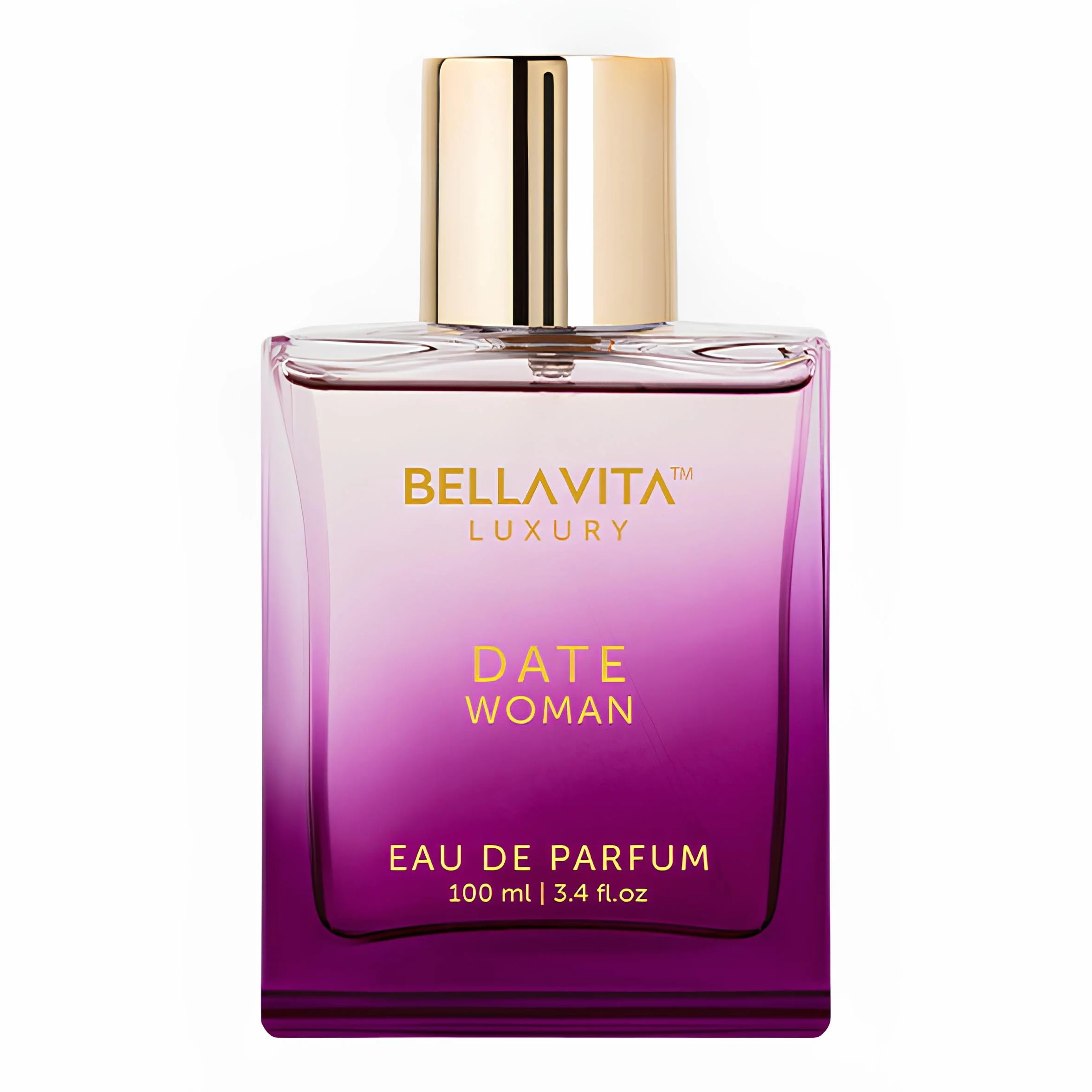 Bellavita Luxury DATE Eau de Parfum | Floral, Fruity, Amber Scent Profile with Pink Pepper and Red Fruits Top Notes | 100 ml | Perfume for Women