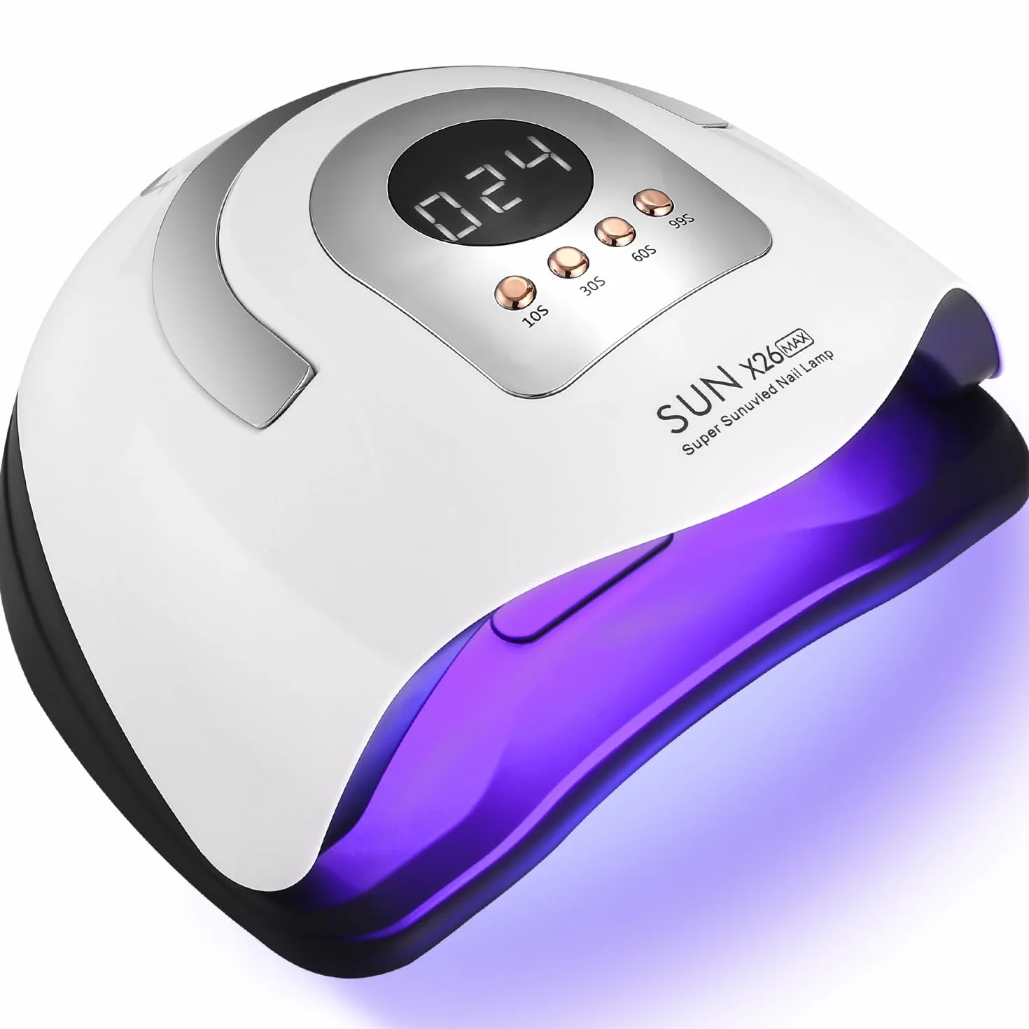 Zawaer Lampe UV LED Ongles Gel, 380W Professionnel Sèche Automatique, 81 Lumières Séchage Rapide, Grand LCD Ecran, 4 Minuteries 10s/30s/60s/99s pour Vernis Semi Permanent
