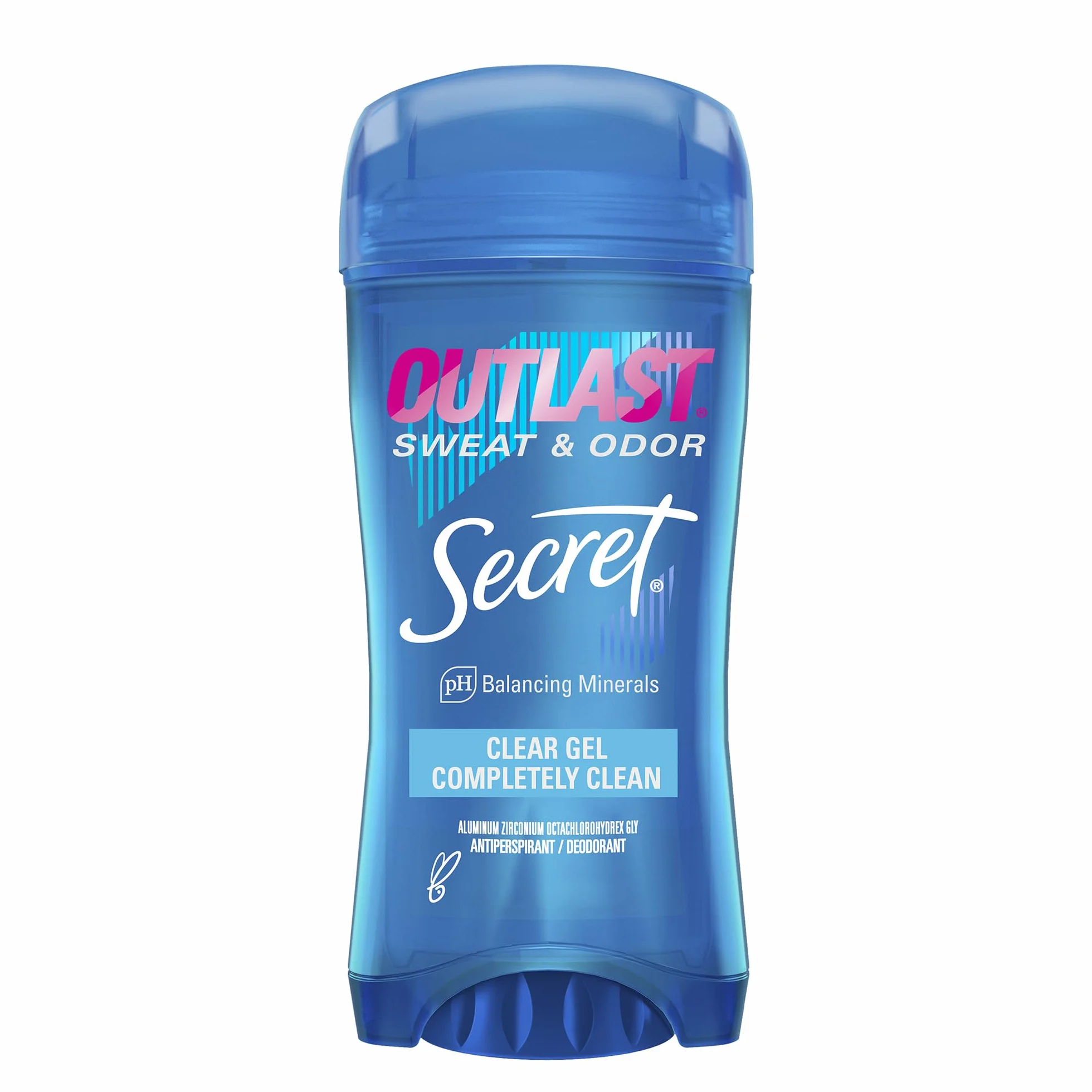 Secret Outlast Lot de 2 flacons de gel anti-transpirant et déodorant Clear Clear – 2,6 oz
