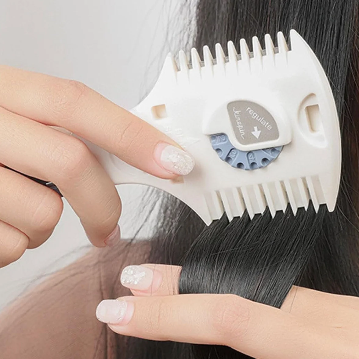 Ciseaux de coiffure,Tondeuse à cheveux manuelle, tondeuse à cheveux professionnelle, outil de frange, réglage à 5 vitesses,Outils capillaires pour cheveux longs