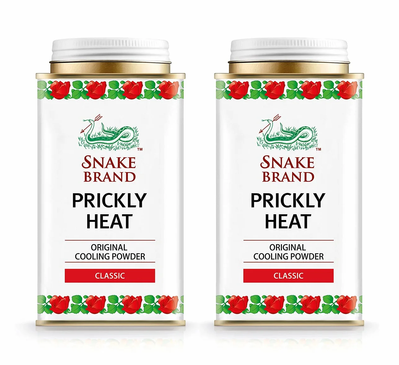 Snake Brand Prickly Heat Cooling Powder 2-pack 150g