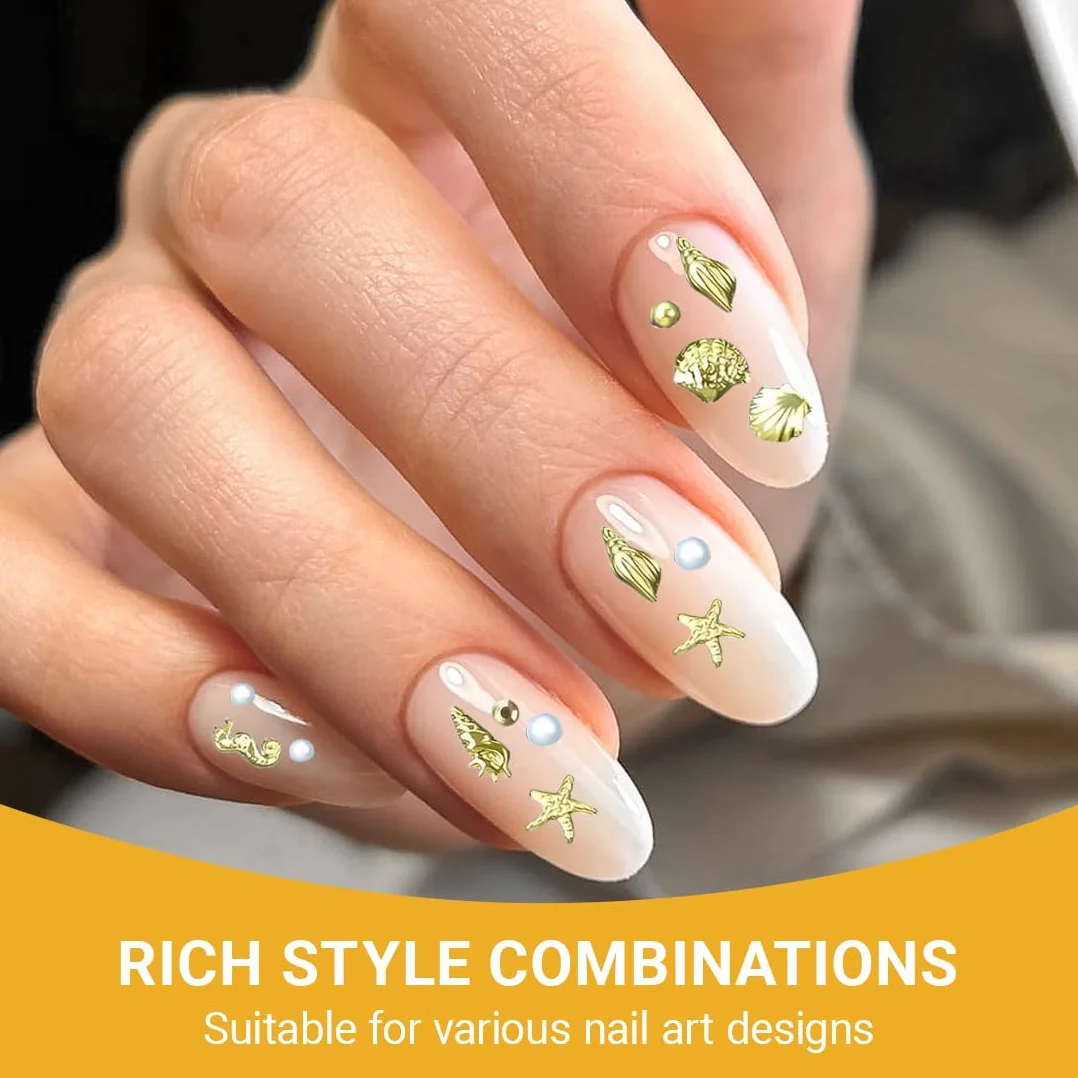 Style marin Nail Art Perle Ongle Nail Charms