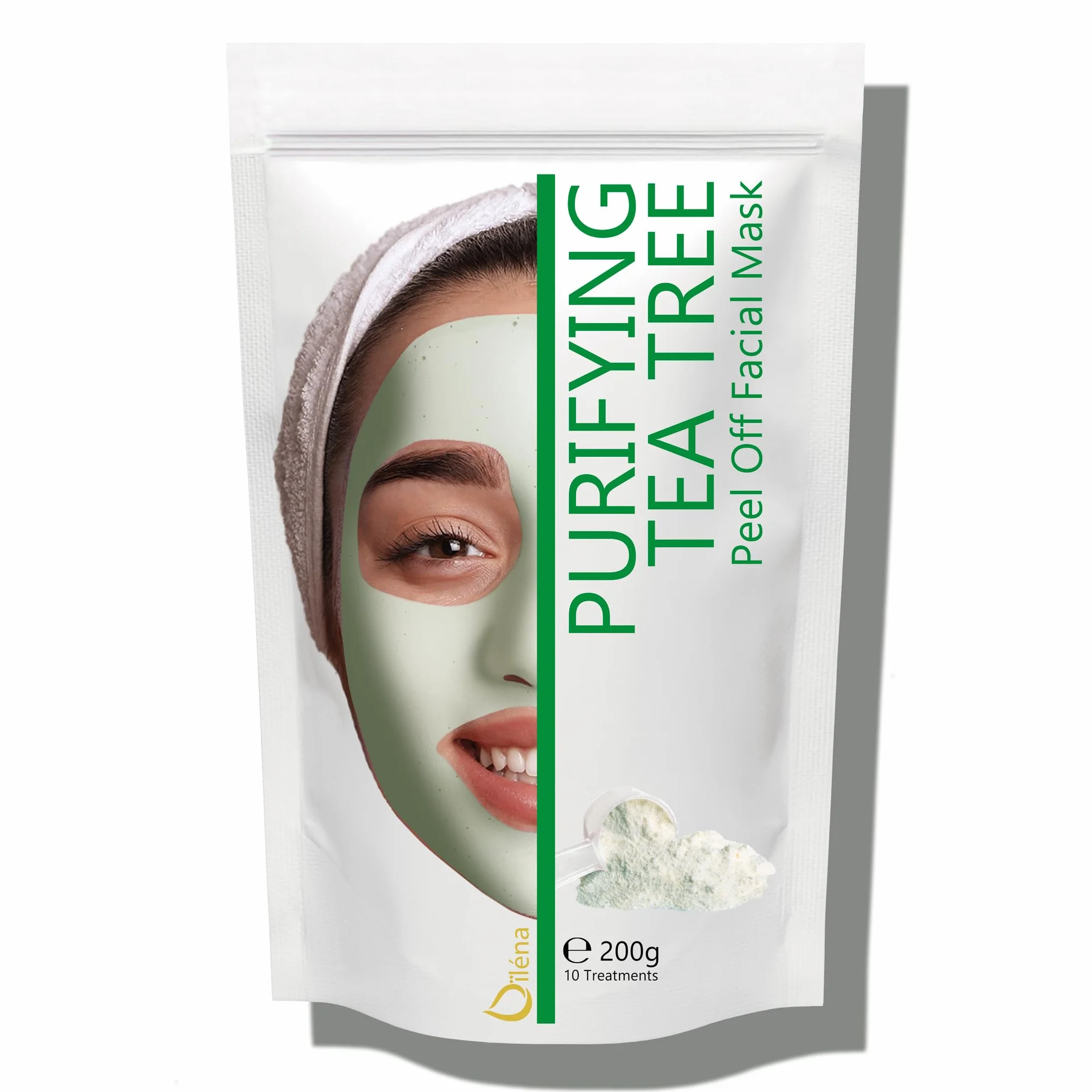 Masque Visage Extracteur Points Noirs Masque Anti-Acné aux Huiles Essentielles Masque Peel-Off Masque d'Alginate gelifiant en poudre 200 g - 10 soins