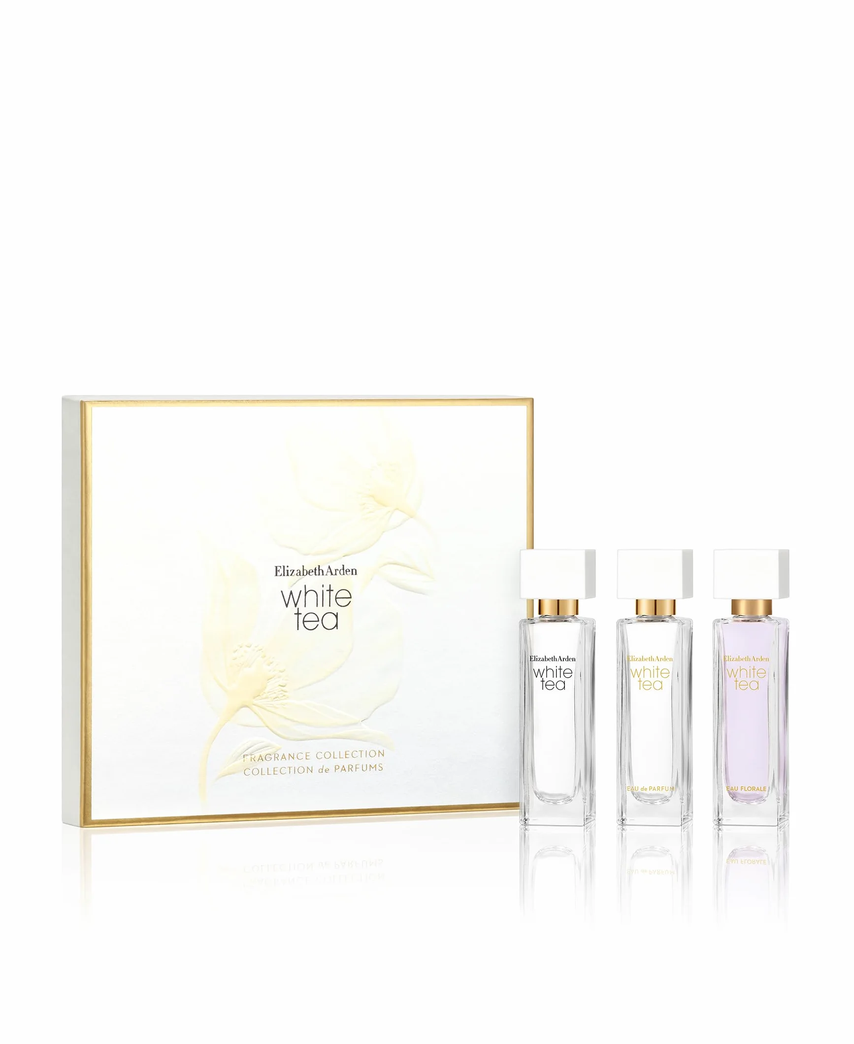 Elizabeth Arden, Coffret White Tea, Parfum fleuri et vif, 3 miniatures de 10ml, Eau de Parfum, Eau de Toilette, Floral, Cadeau femme