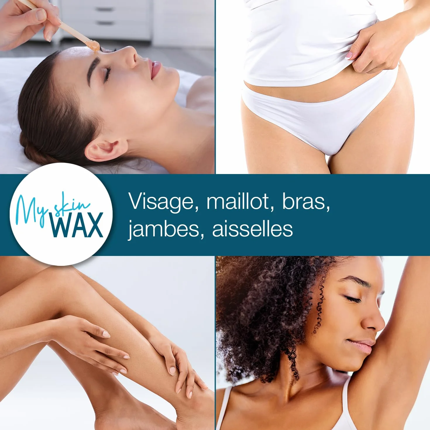 Perles de Cire à épiler sans Bande 800g Hypoallergénique Pelable Visage Bikini