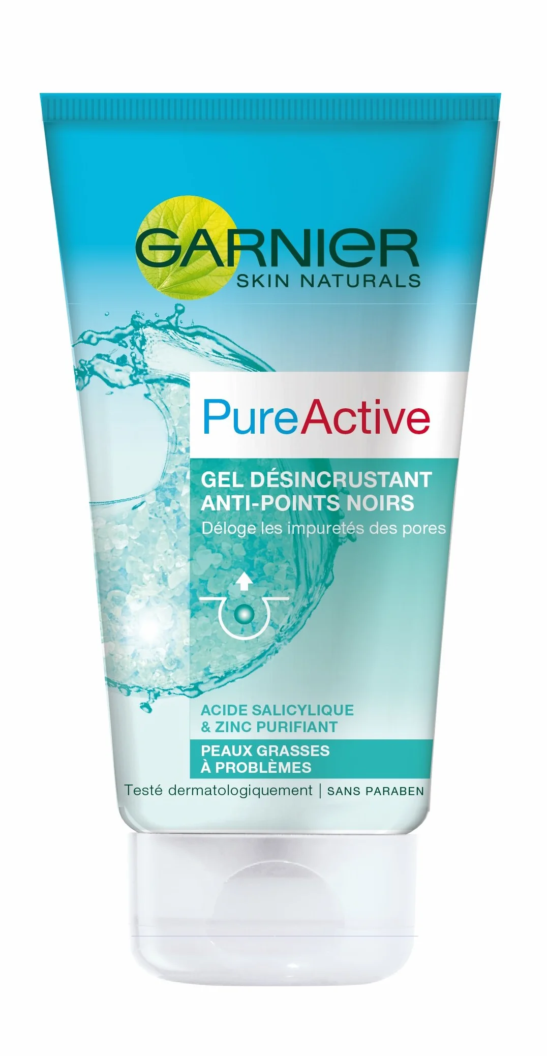 Garnier Pure Active Gel Désincrustant Anti-points Noirs 150 ml - Lot de 3