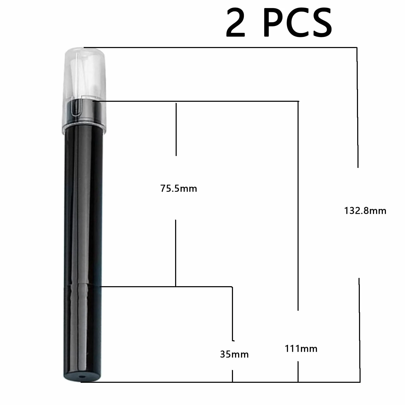 Stylo Correcteur de Vernis (2 Pièces), Nail Art Correcteur Stylo Stylo Dissolvant, Pour un Vernis à Ongles Propre, 6 embouts de remplacement d'ongles remplaçables