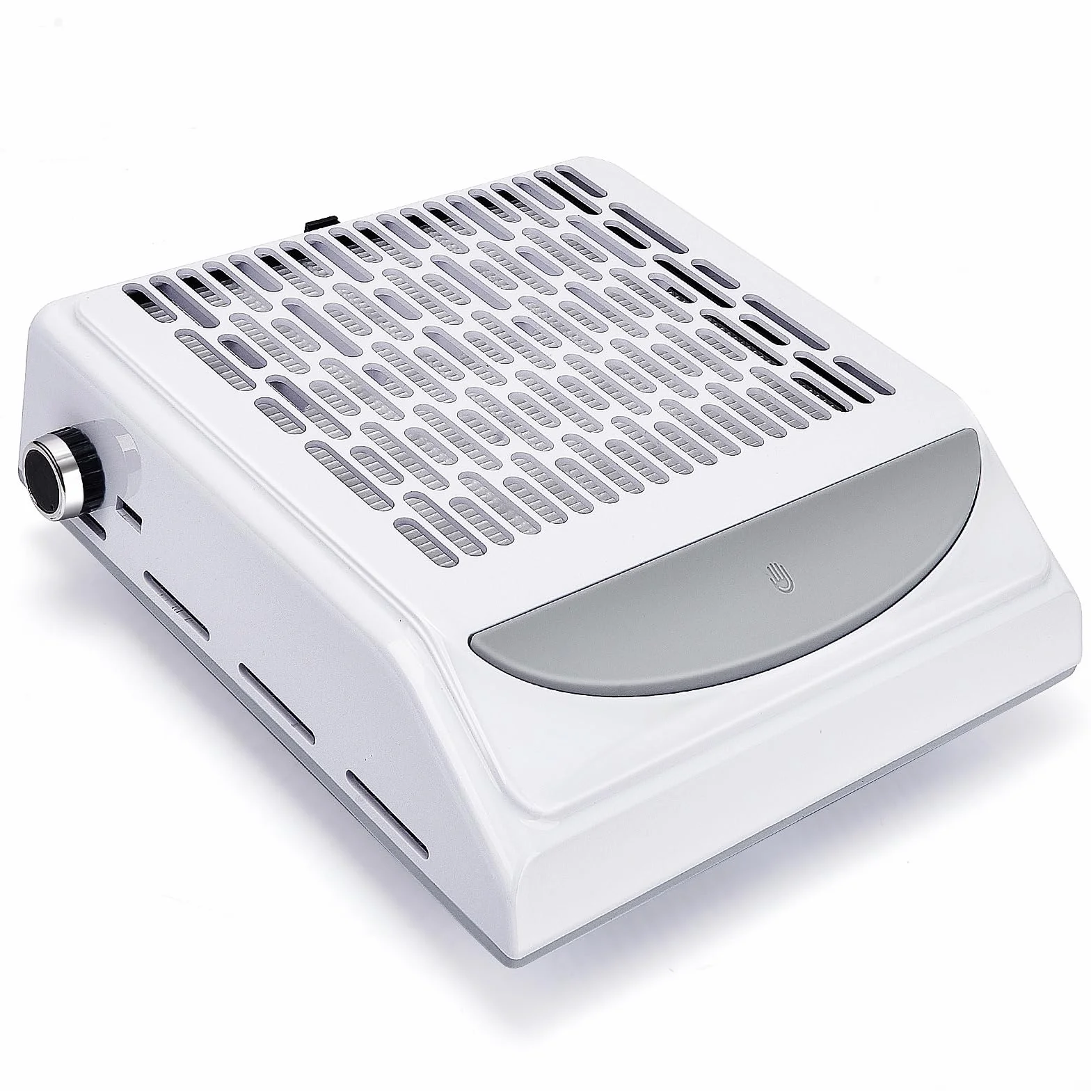 100W Aspirateur Ongles Professionnelle, Avec Filtre Aspirateur Ongle, Vitesse RéGlable Aspirateur Manucure, Pour Onglerie, Manucure, Gravure, Polissage (Blanc)