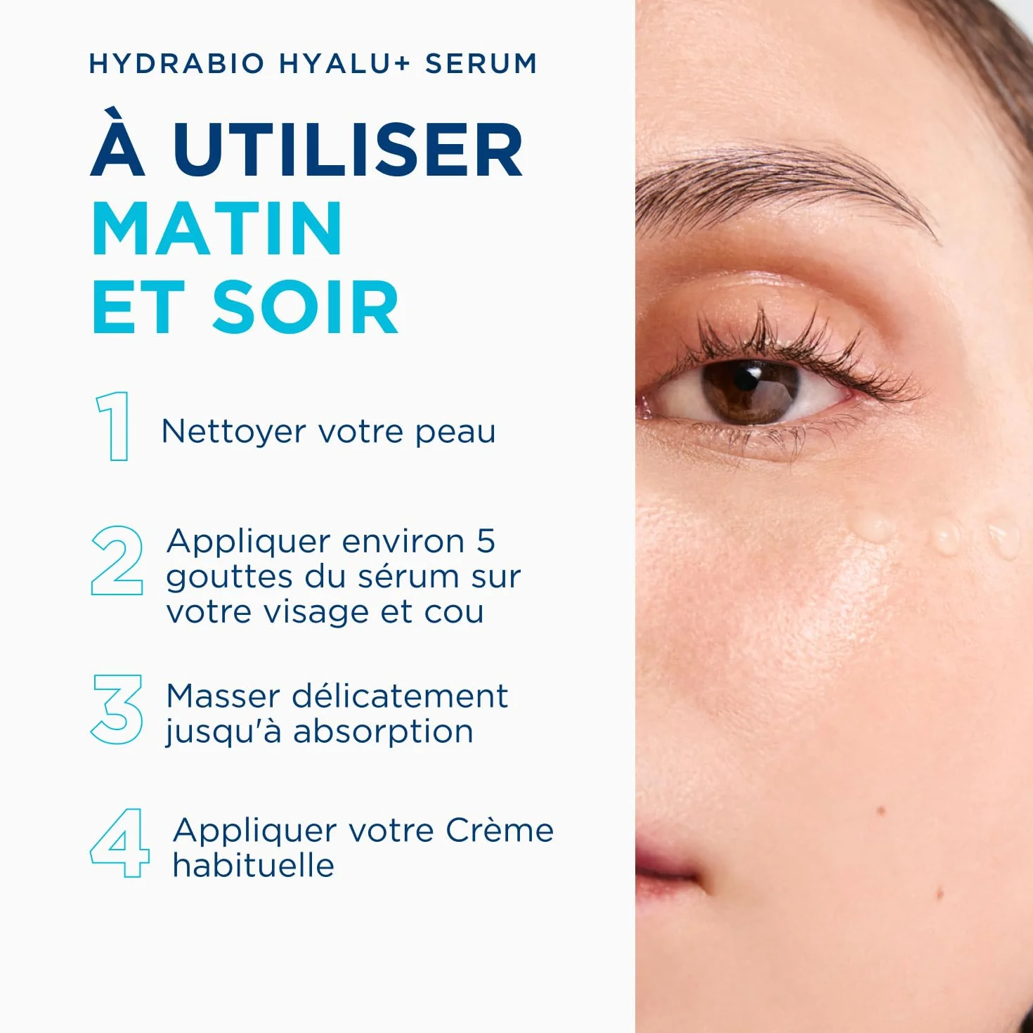 BIODERMA Hydrabio Hyalu+ Sérum auto-réhydratant et repulpant - Réduit les signes visibles du vieillissement - Tous types de peau - Flacon 30 ml