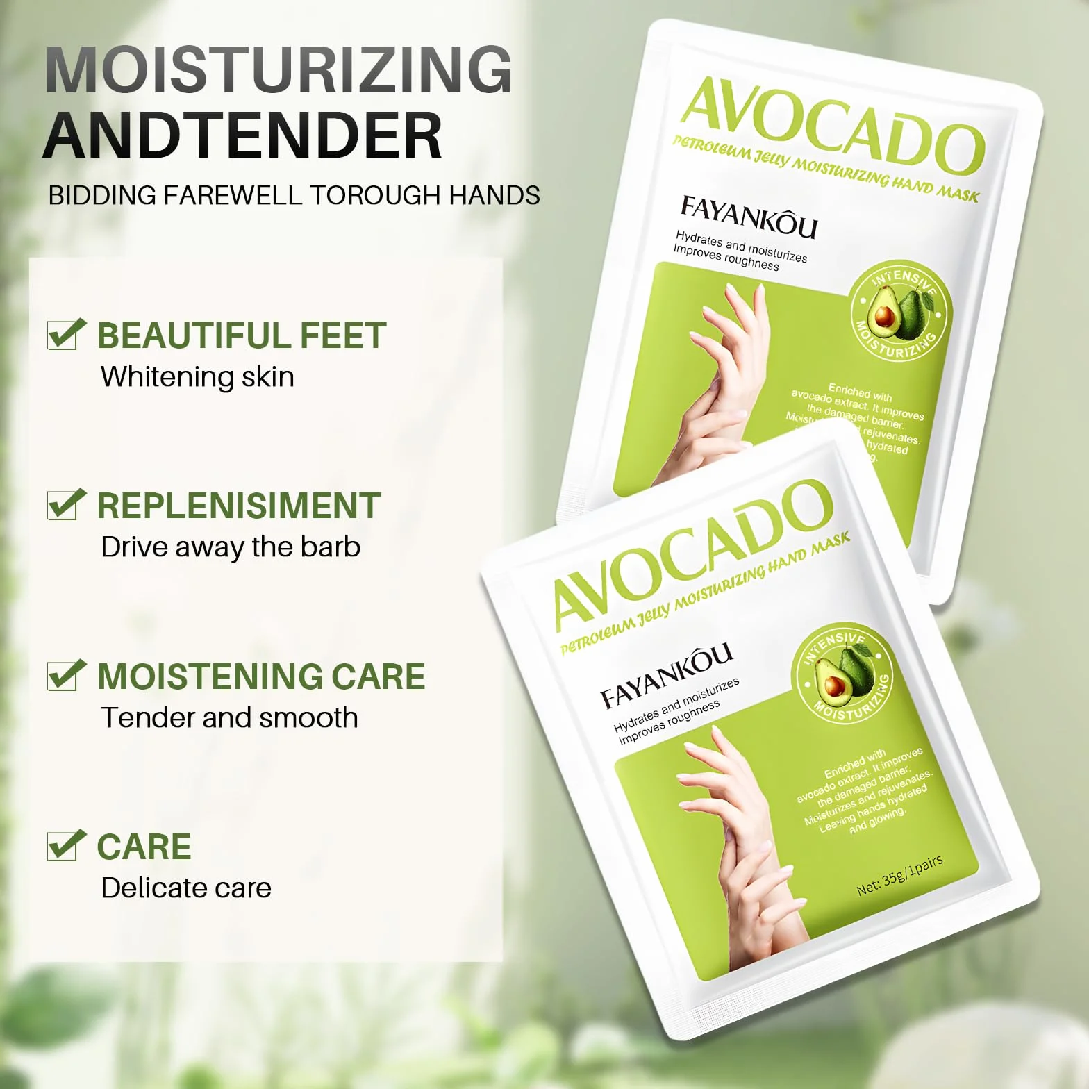 Masque Mains Hydratants Exfoliants Gants Nourrissants 6 Paires