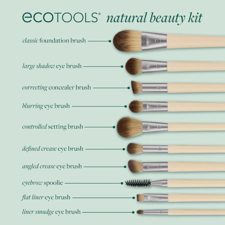 EcoTools Natural Beauty 10 Piece Brush Set
