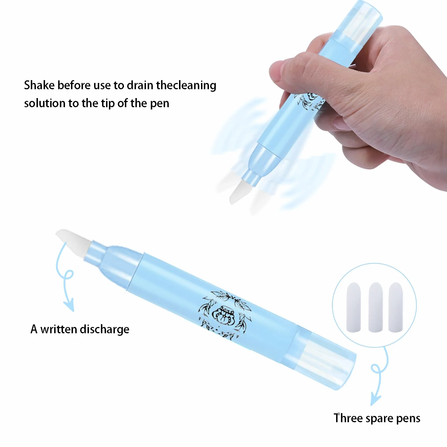 Stylos Correcteurs de Vernis à Ongles x3 avec 9 Pointes de Rechange Outil de Manucure