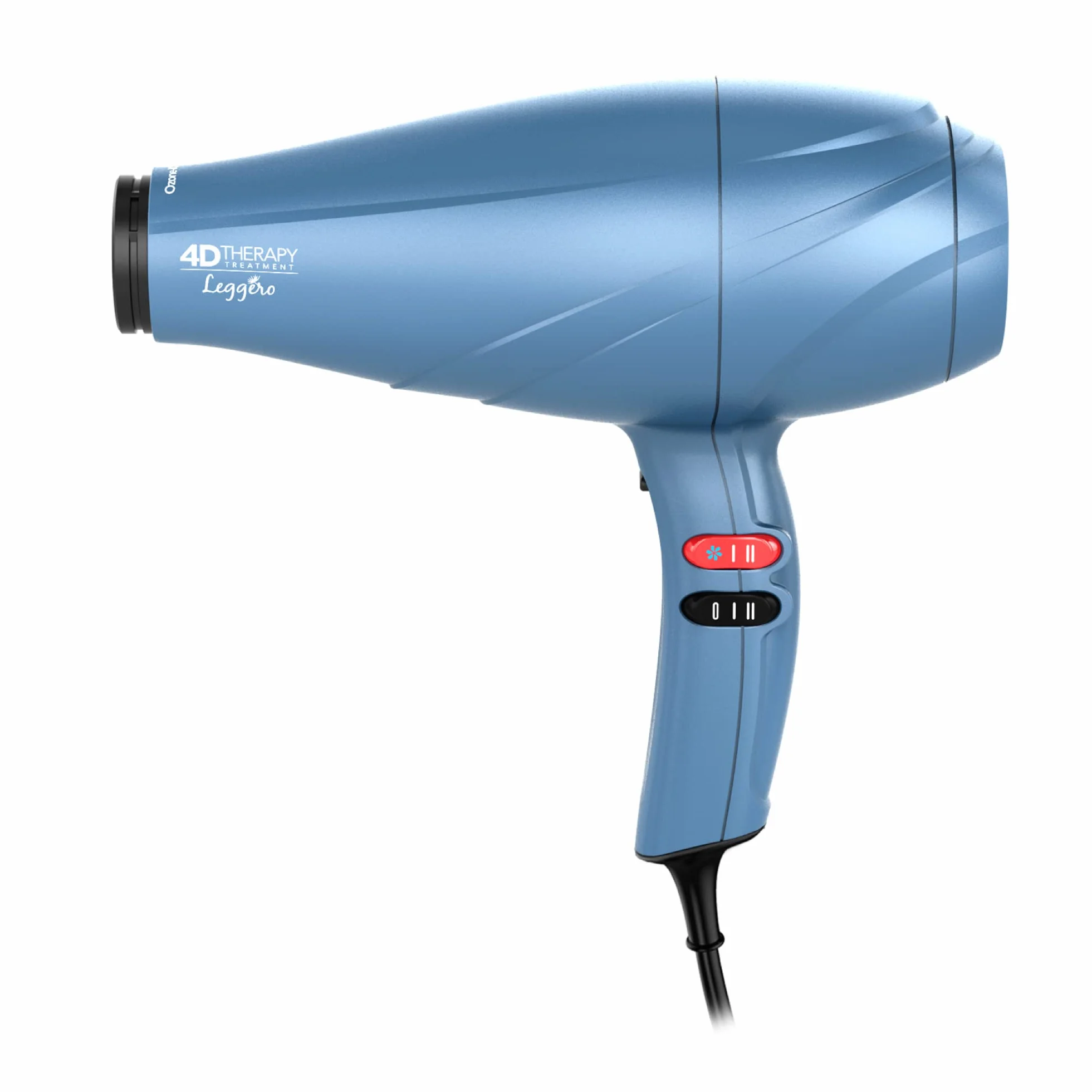 Gama Italy Professional - Leggero Ozone Ion 4D - Made in Italy - Moteur AC longue durée - 2400W de puissance - 4 avantages : Éclat, anti-frisottis, reconstruction, anti-âge - 535 g