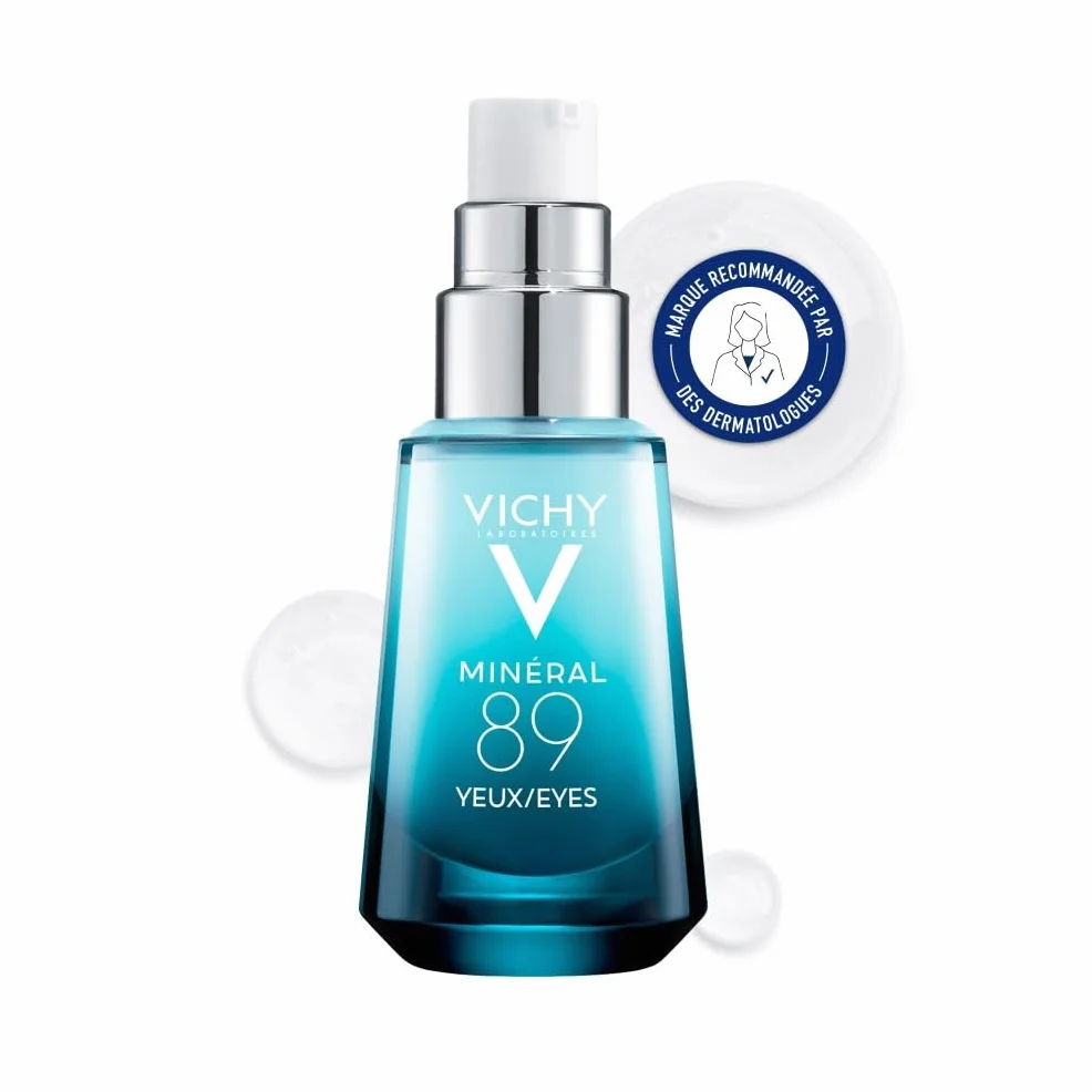 Vichy Minéral 89 Soin Yeux Fortifie Répare Acide Hyaluronique Caféine 15 ml