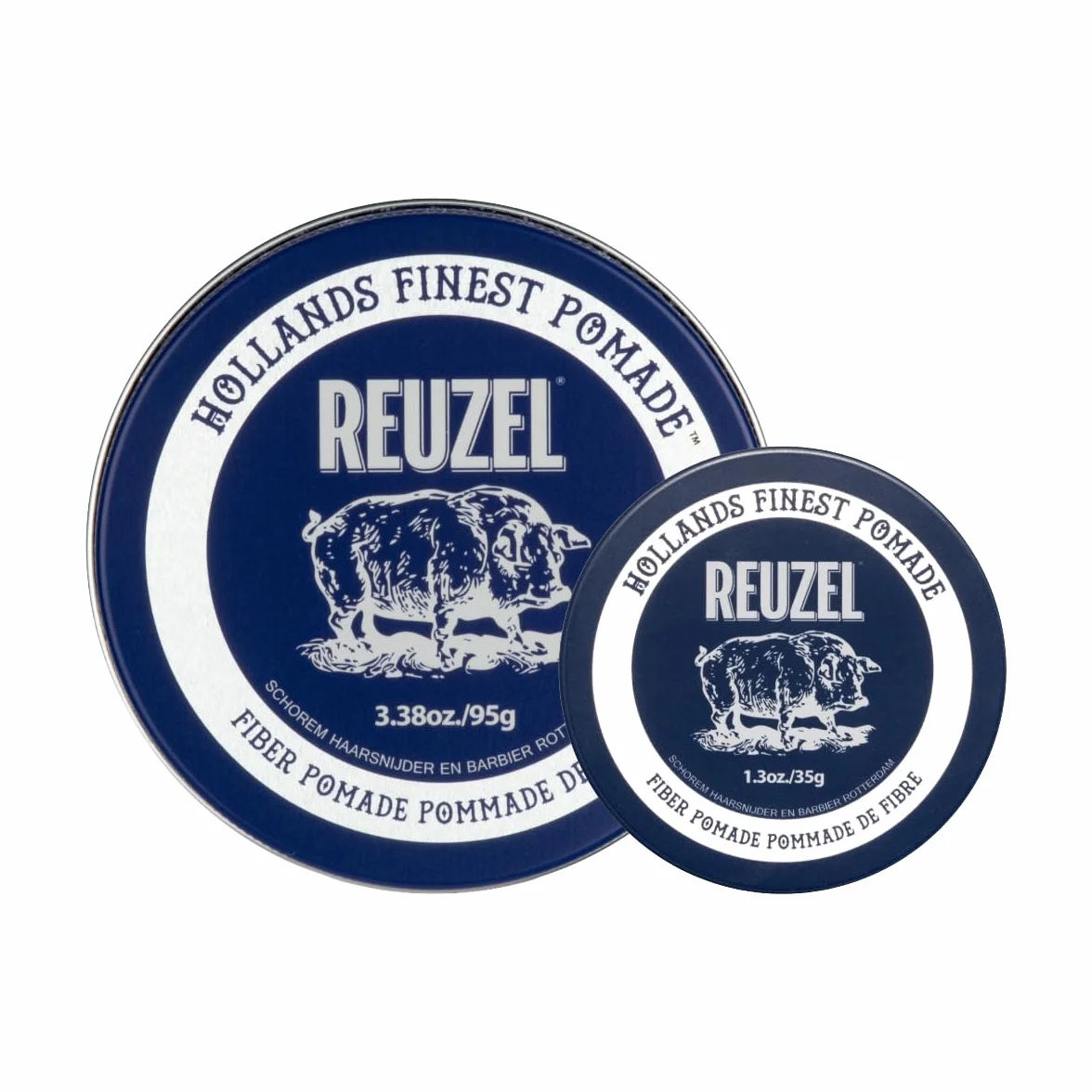 Reuzel 2026 Road Trip, pommade fibre, pommade à faible brillance, tenue ferme pour un look texturé et plus volumineux, facile à recoiffer, 95g + format voyage gratuit 35g