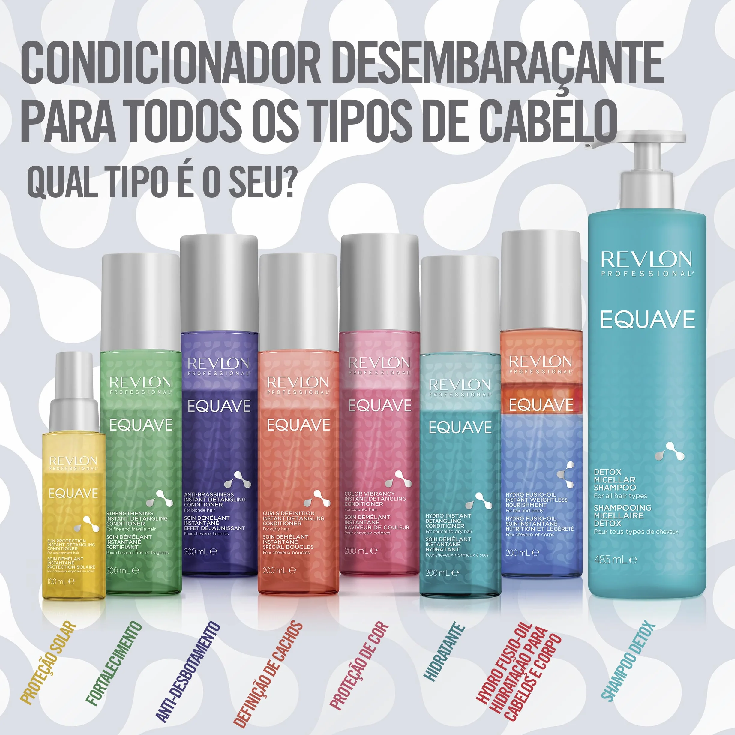 Revlon Professional Equave Soin Démêlant Fortifiant Cheveux Fragiles Abimés Bi-Phase 200ml