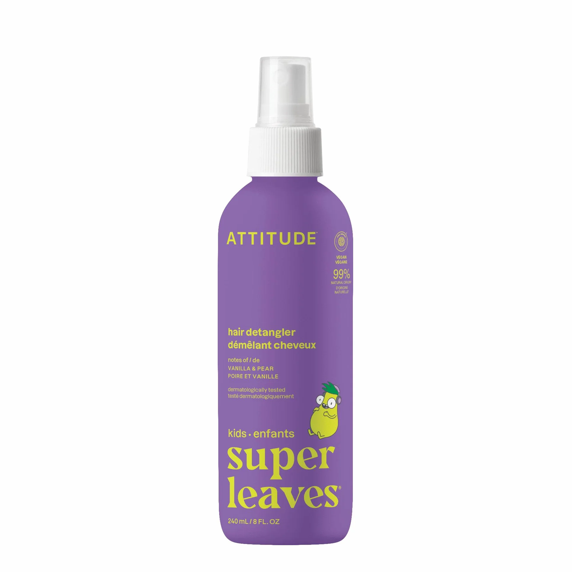 ATTITUDE Démêlant Sans Rincage pour Enfant, Nourrit & Apaise les Cheveux, Soin Capillaire Végane, 240 mL