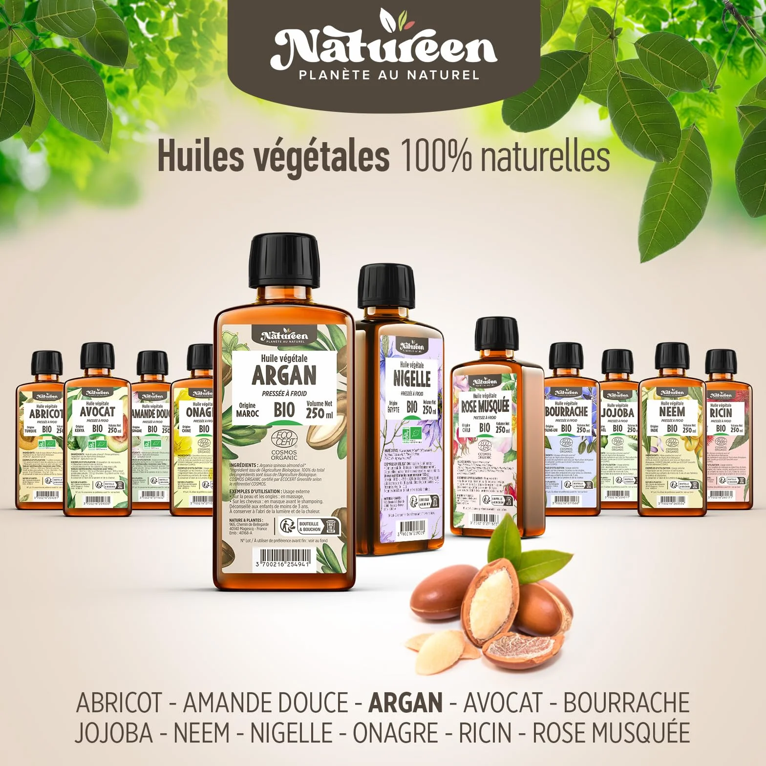 Huile d'Argan Bio du Maroc 250 ml