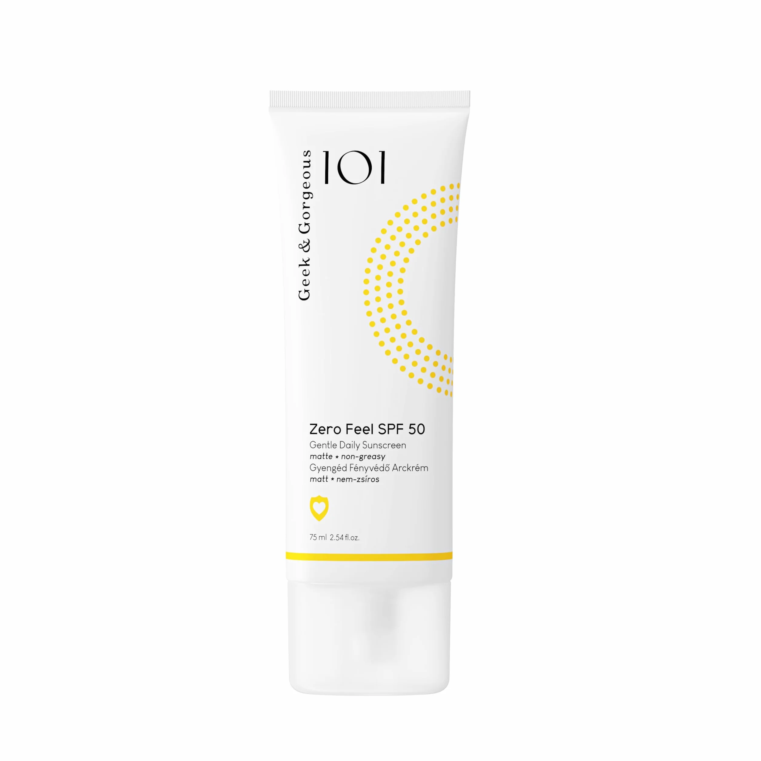 Geek & Gorgeous Zero Feel Protection Solaire Quotidienne SPF 50 – Formule Légère Non Grasse avec Protection à Large Bande UVA-PF 30 – pour Tous les Types de Peau