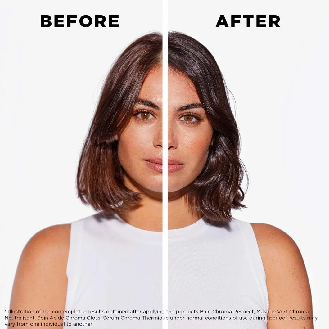 Kérastase, Chroma Absolu, Sérum Thermo-Protecteur, Hydratant & Anti-Frisottis, Sans Rinçage, Pour Cheveux Colorés Sensibilisés ou Abîmés, Sérum Chroma Thermique, 150 ml