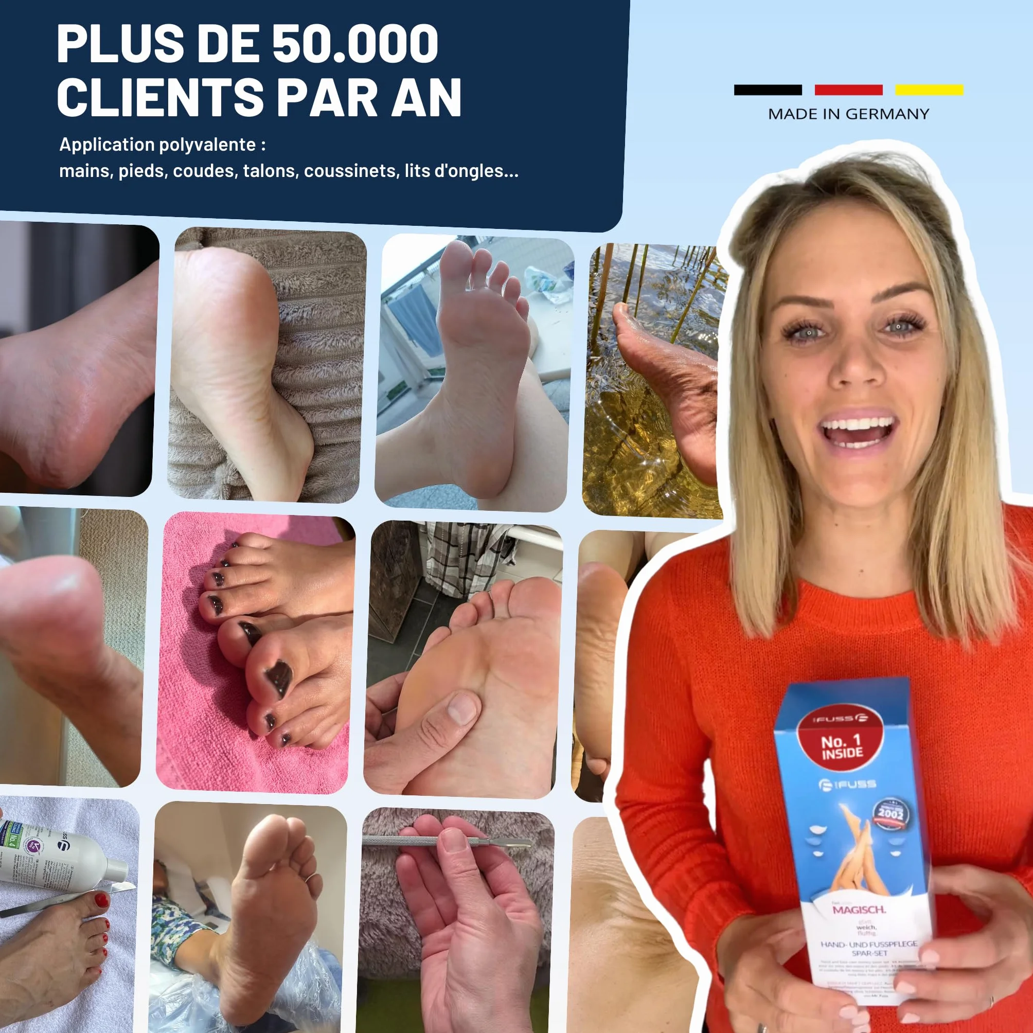 Mr. Fuss No. 1 Plus Pack Petits cuticules Lot économique 4 pièces Solution active 250 ml Ouate Couverts