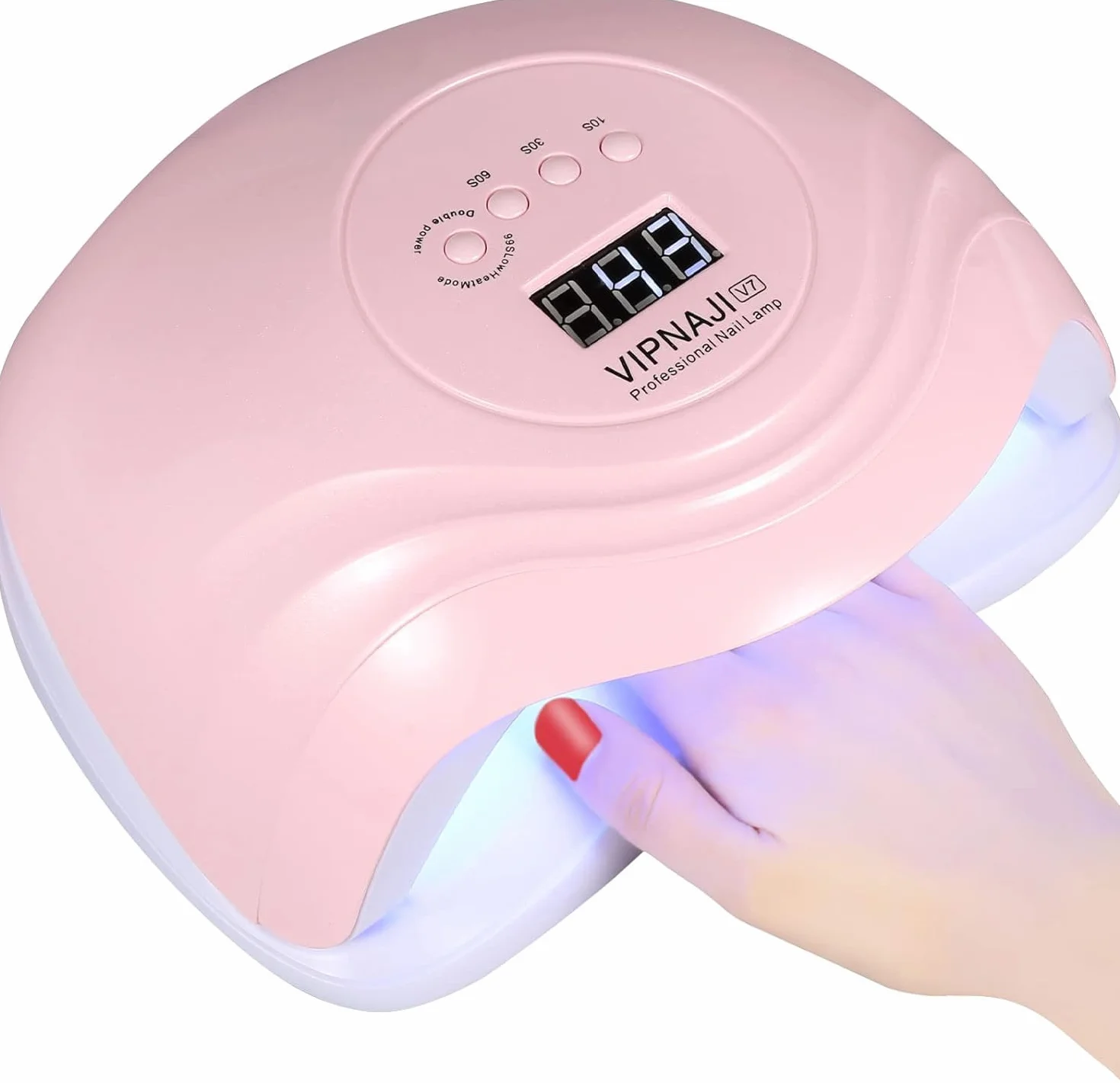 Lampes UV LED Ongles Gel, Sèche-Ongles Professionnel Portable 168W Automatique LCD Écran Capteur Base Amovible 10s/30s/60s/99s