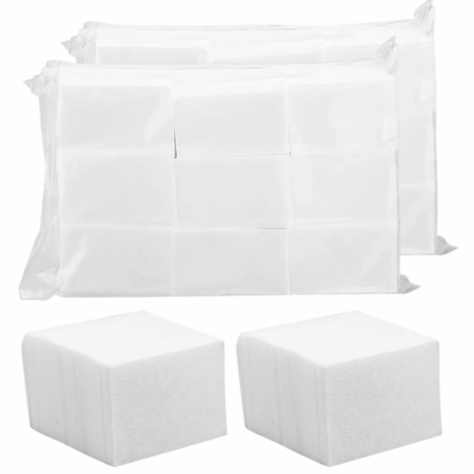 Lingettes à Ongles 1000 Pièces, Cellulose en Coton Non Pelucheux, Dissolvant Vernis Gel Nail Art Wipes