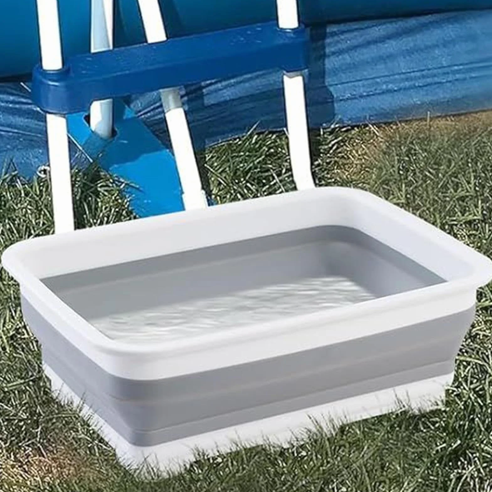 Bassin de trempage pour les pieds de piscine,Seau de Lavage des Pieds de Spa,Bassine de Bain de Pieds d'Entrée de Piscine - Pour La Piscine, Plage, Camping, Lac, Étang, Jardin, Arrière-Cour, Et Pelous