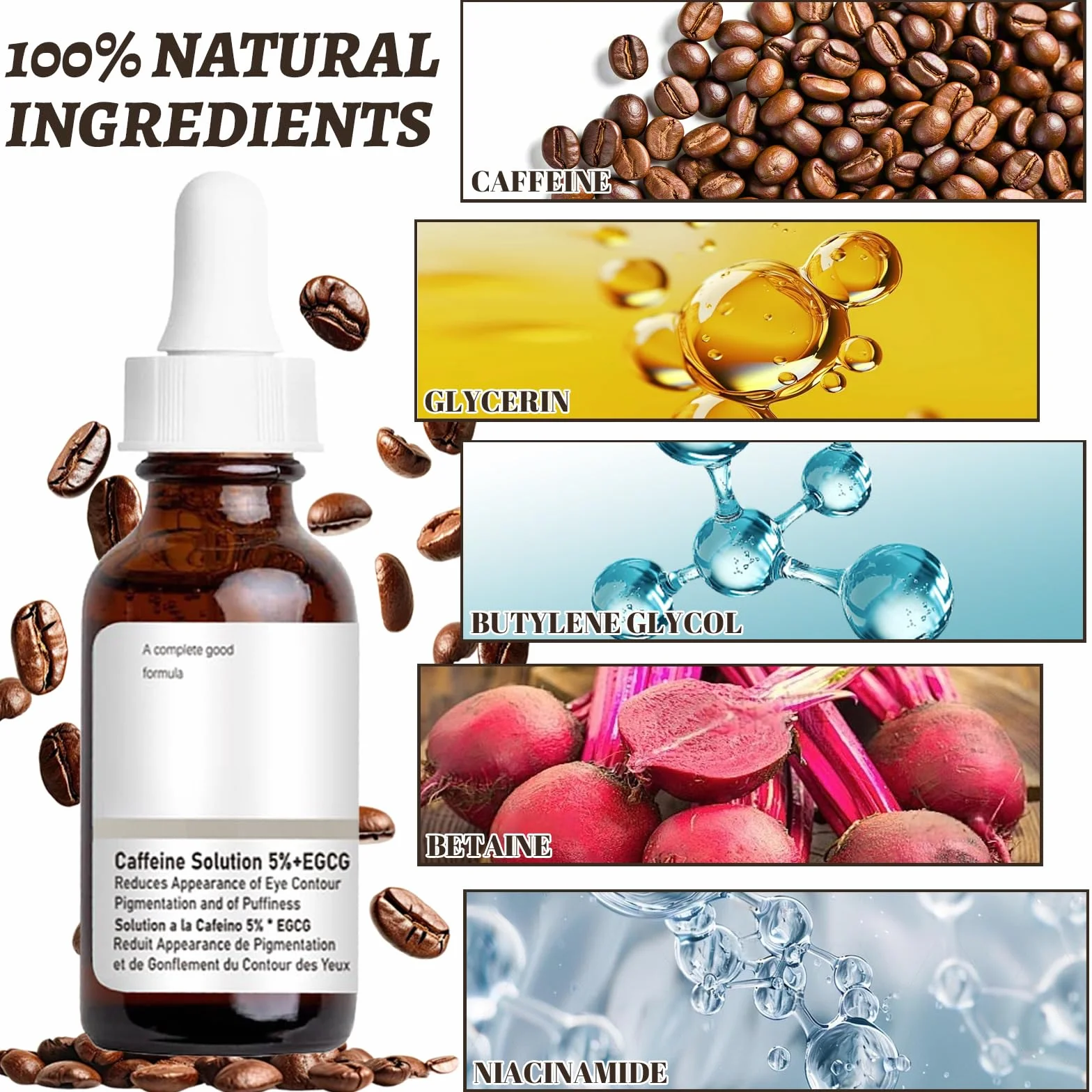 Flintronic Sérum Anti-Cernes Caféine 5% + EGCG 30 ml