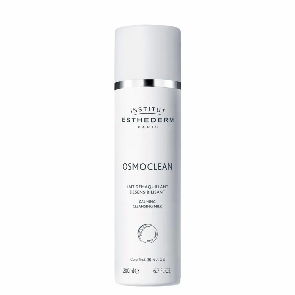 Institut Esthederm - Osmoclean - Lait Démaquillant Désensibilisant - Démaquille et Apaise les Peaux Sensibles - Flacon 200ml