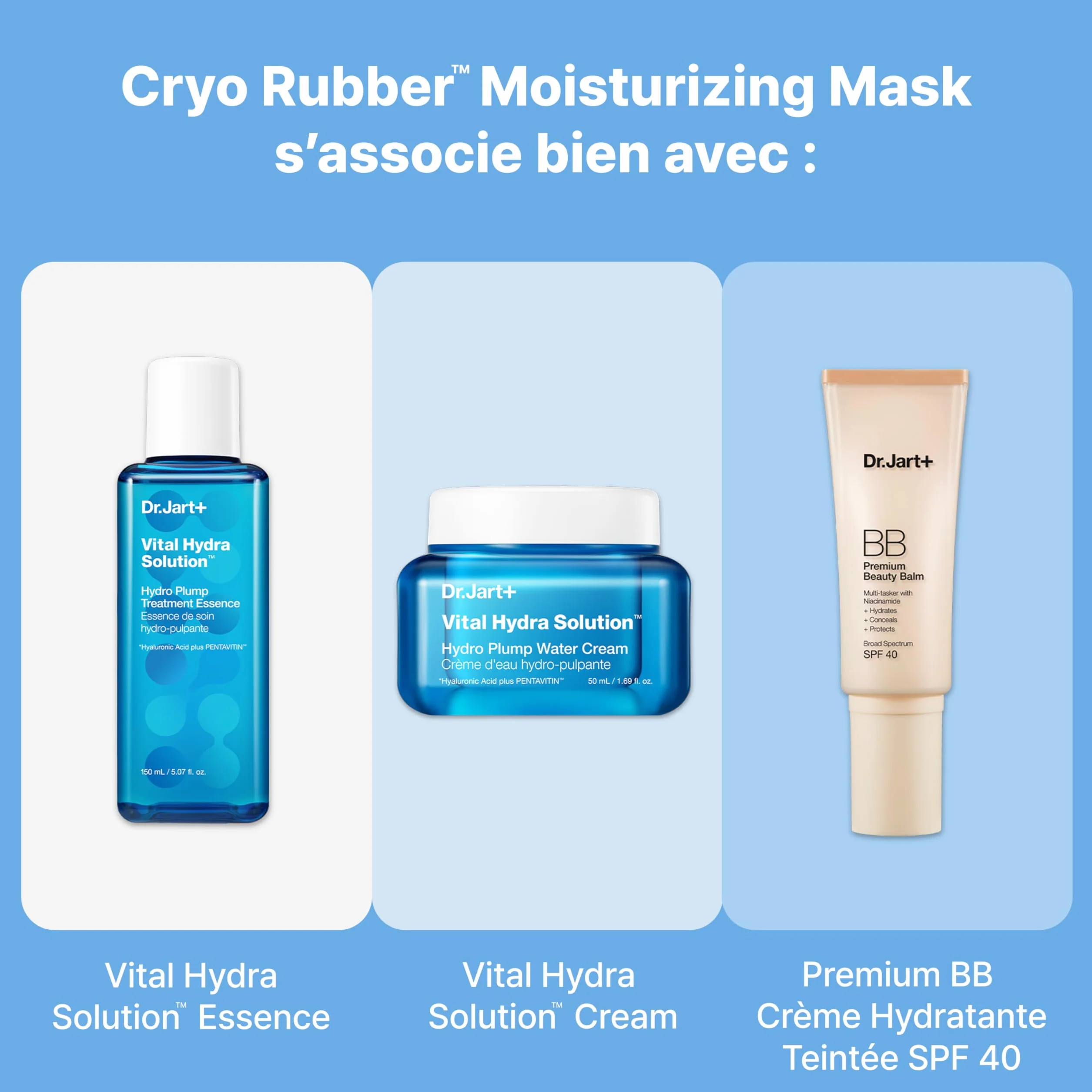Dr.Jart+ Cryo Rubber Masques Visage Hydratants Illuminants Apaisants Raffermissants Soin de la peau coréen