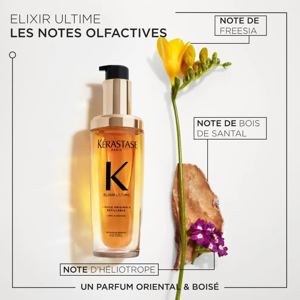 KERASTASE Elixir Ultime L'Huile Originale Huile Capillaire Nourrissante Multi-Usage Soin Thermo-Protecteur Sans Rinçage