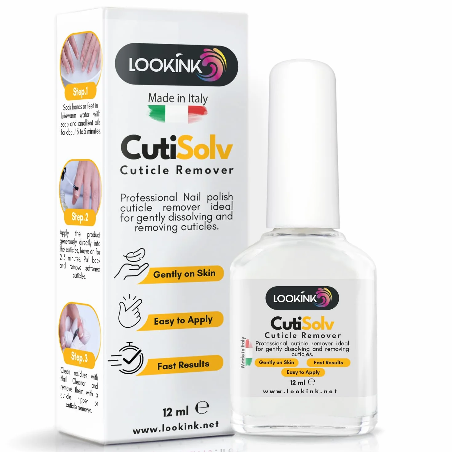 Cutisolv Cuticle Remover Professionnel 12 ml - Élimine les Cuticules en Douceur - Manucure et Soins des Ongles