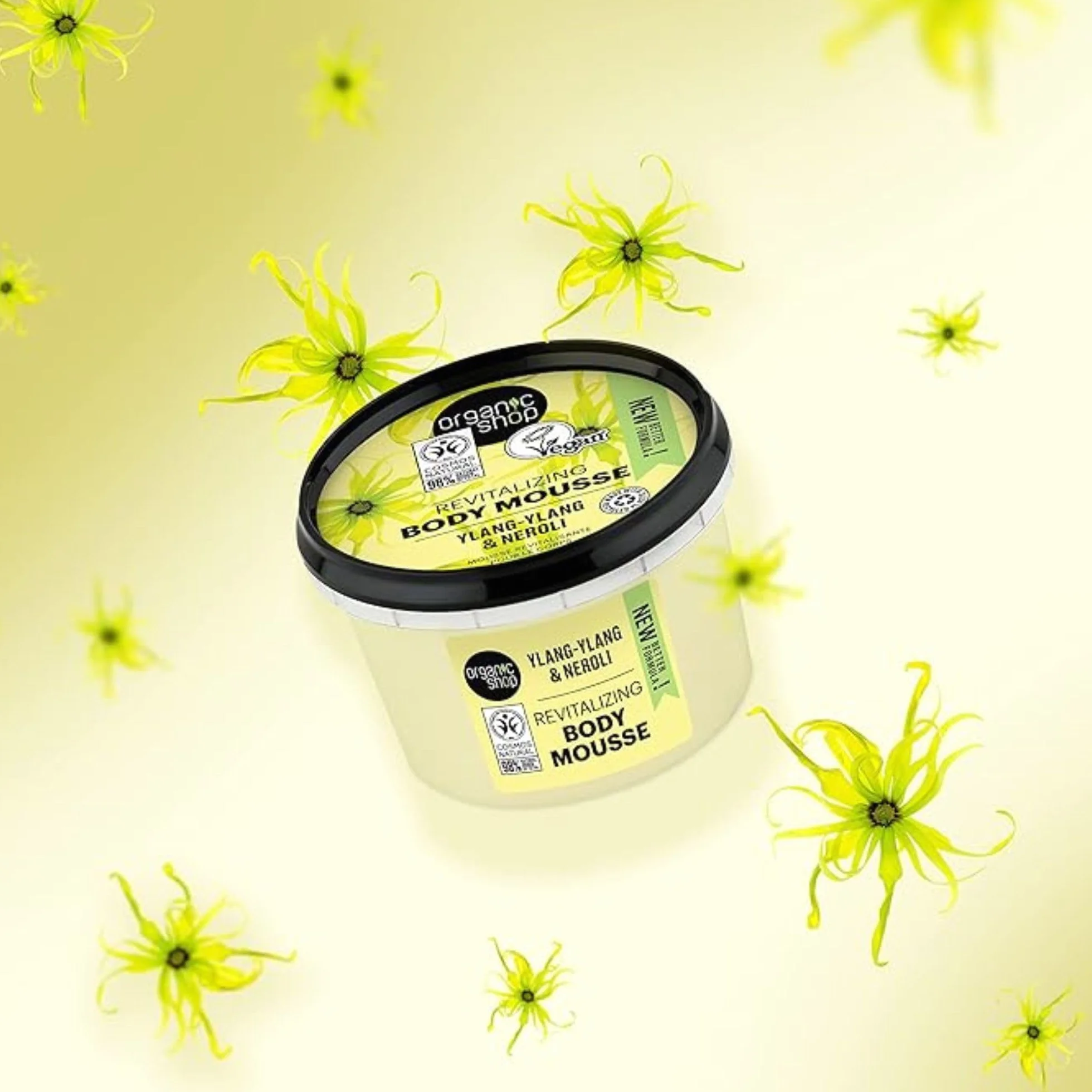 Organic Shop Mousse corporelle revitalisante au néroli 250 ml