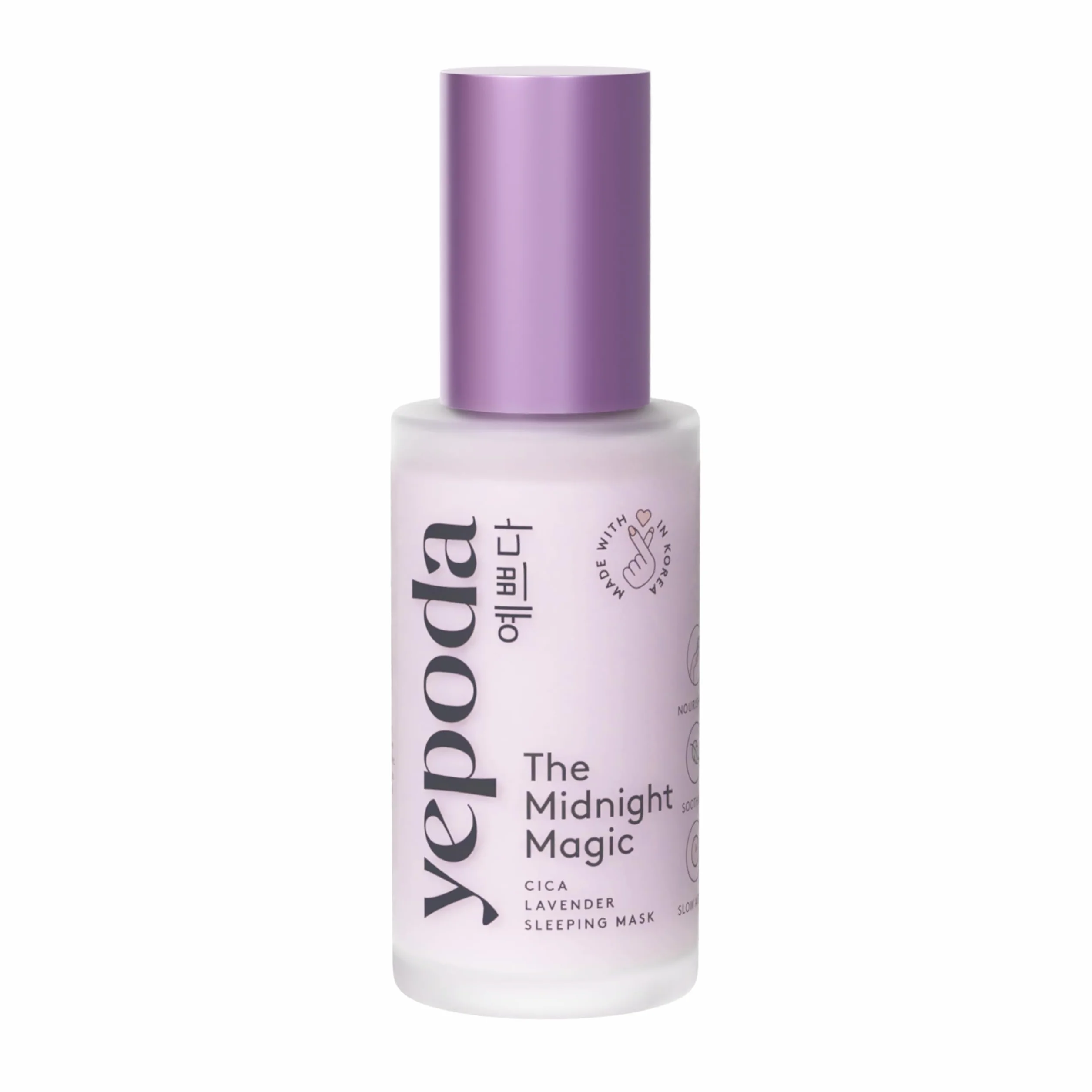 Yepoda The Midnight Magic, Masque de Nuit hydratant et anti-âge, texture nourrissante à la cica et à la lavande, Crème de nuit coréenne végane pour tous types de peau, 50 ml