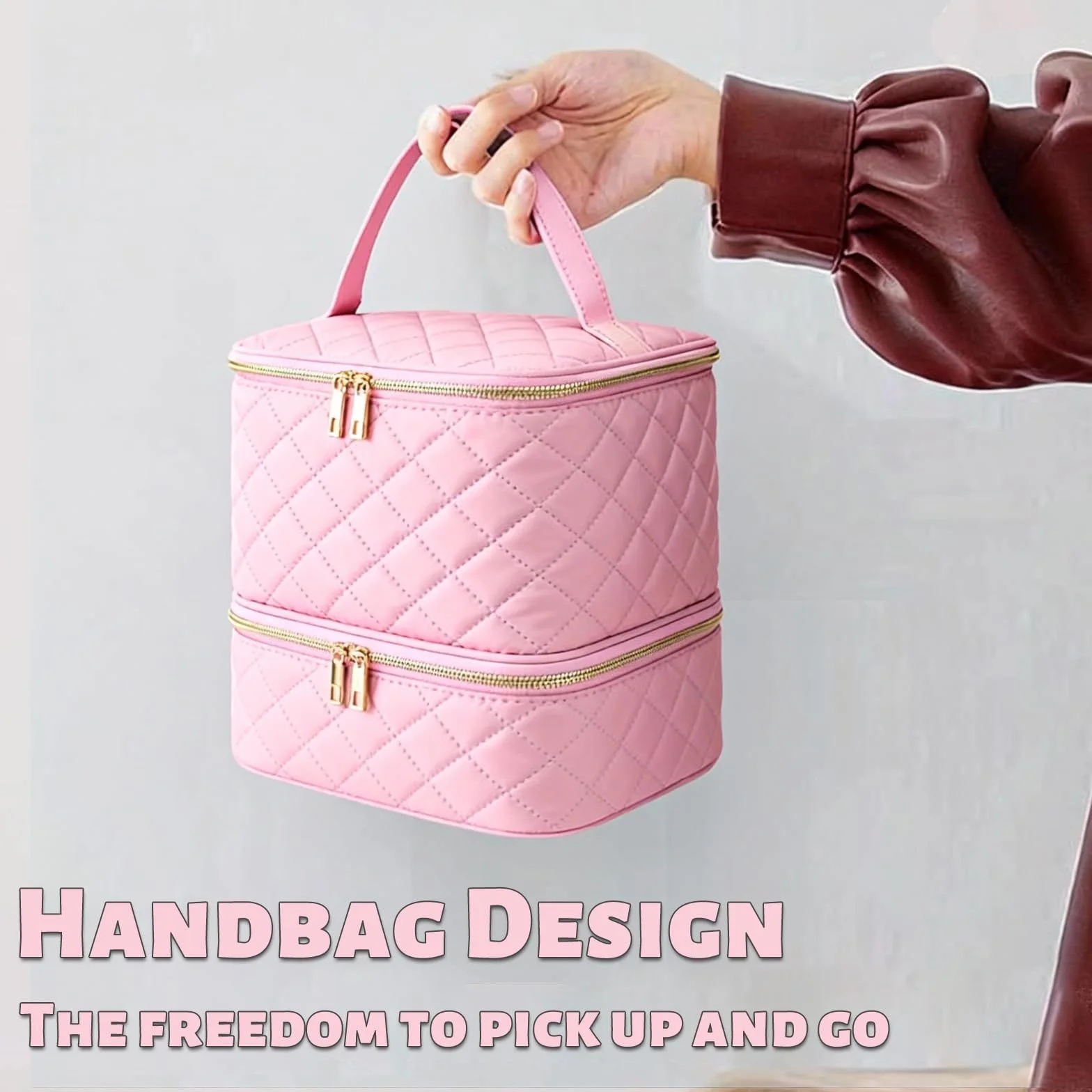 Rangement Vernis a Ongle Vernis Semi Permanent,Double Couche Rangement Onglerie pour 30 Flacons de Vernis à Ongles et Lampe à Ongles LED et De Technologie des