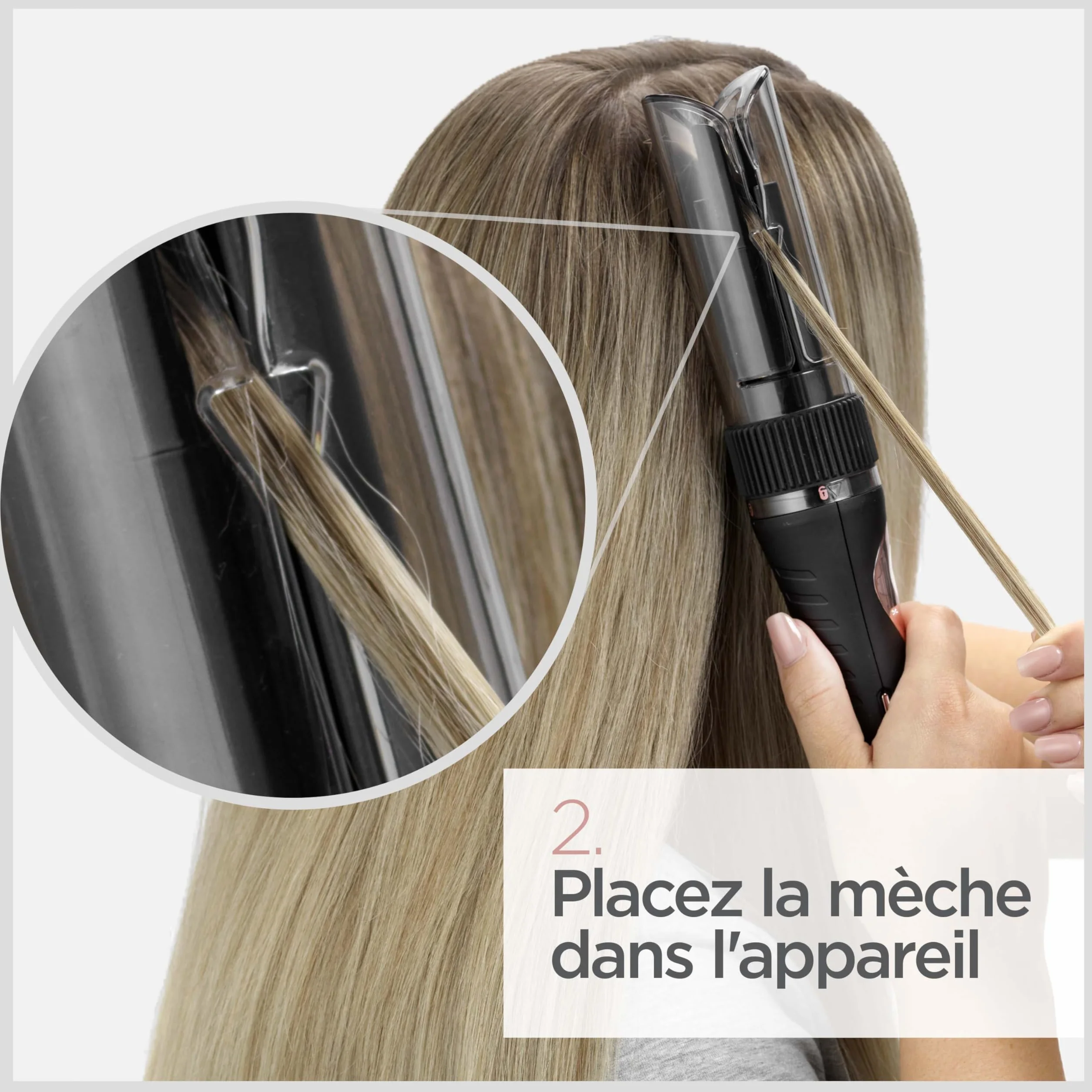 BaByliss Curl Secret Lite Boucleur automatique 5 réglages température 210° Noir Rose Gold C1031E
