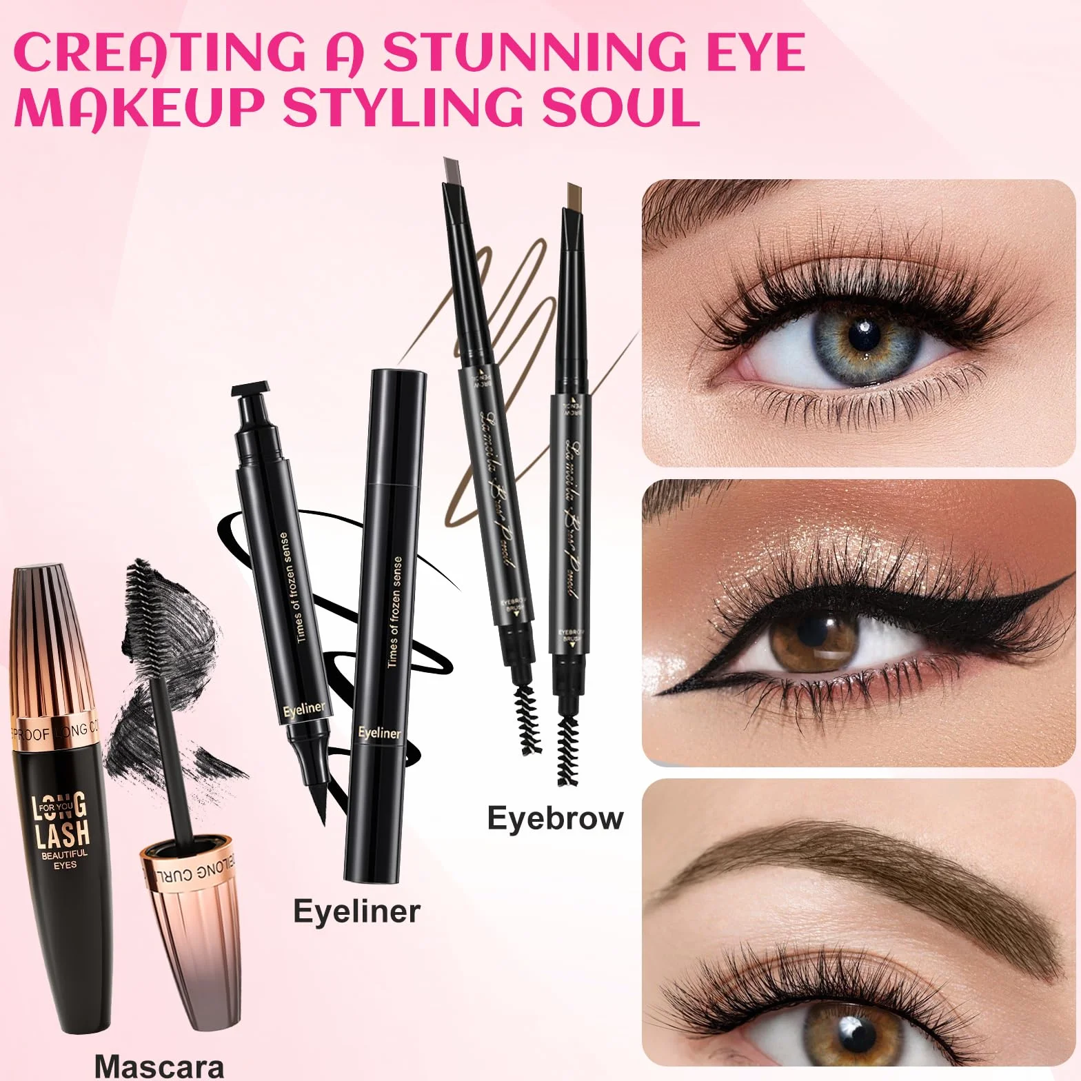 Kit de Maquillage Complet, Coffret Cadeau de Maquillage Femme Ado Fille, Coffret de Maquillage avec Ombres Paupière, Fond de Teint, Correcteur, Gloss à Lèvres, Crayon à Sourcils, Mascara, Trousse